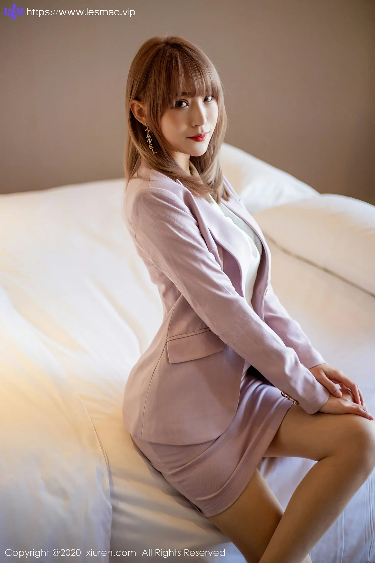 XiuRen 秀人 No.2304 周慕汐fairy粉色制服套装 - 48