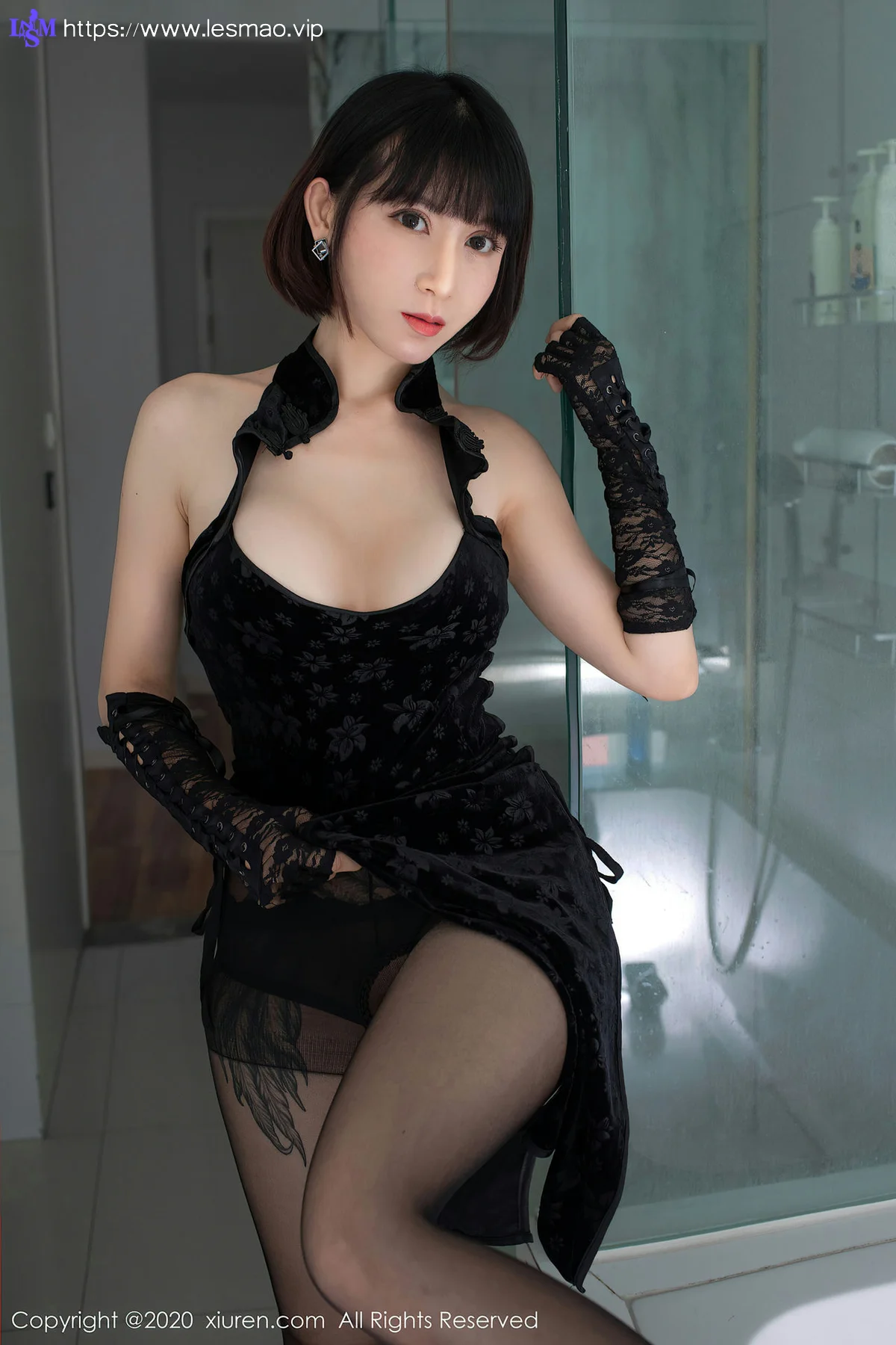 XiuRen 秀人 No.2318 高叉韵味旗袍 安妮斯朵拉 新人模特 - 22