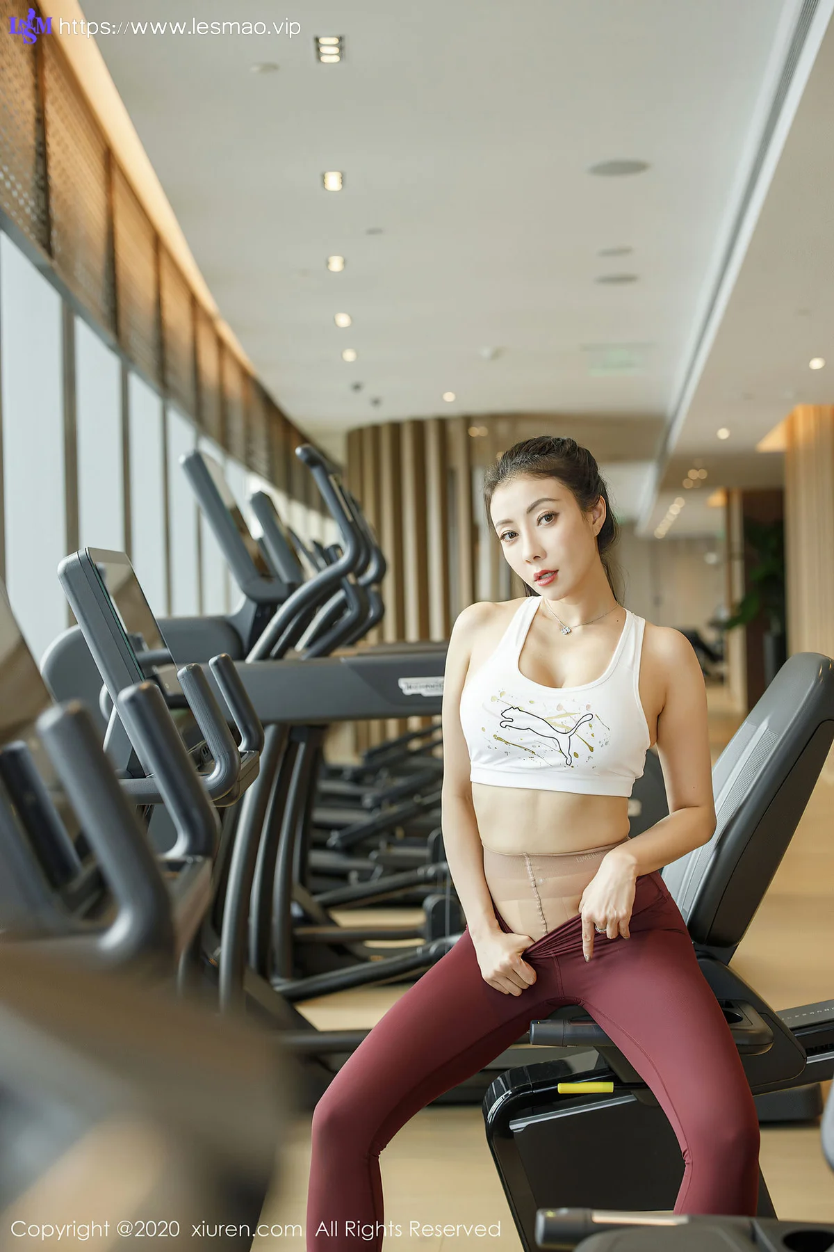 XiuRen 秀人 No.2332 果儿 健身辣妹内衣时尚丝袜 - 55