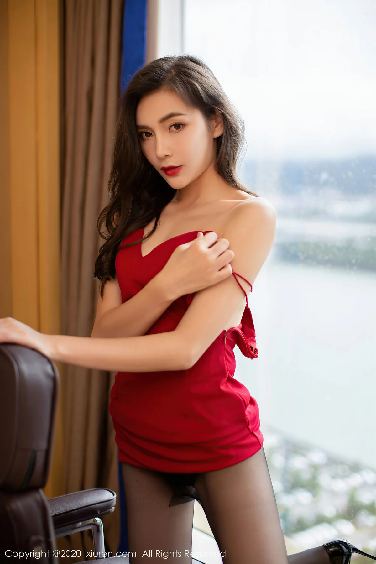 XiuRen 秀人 No.2369 气质nice美女吊裙 夏玥 - 43