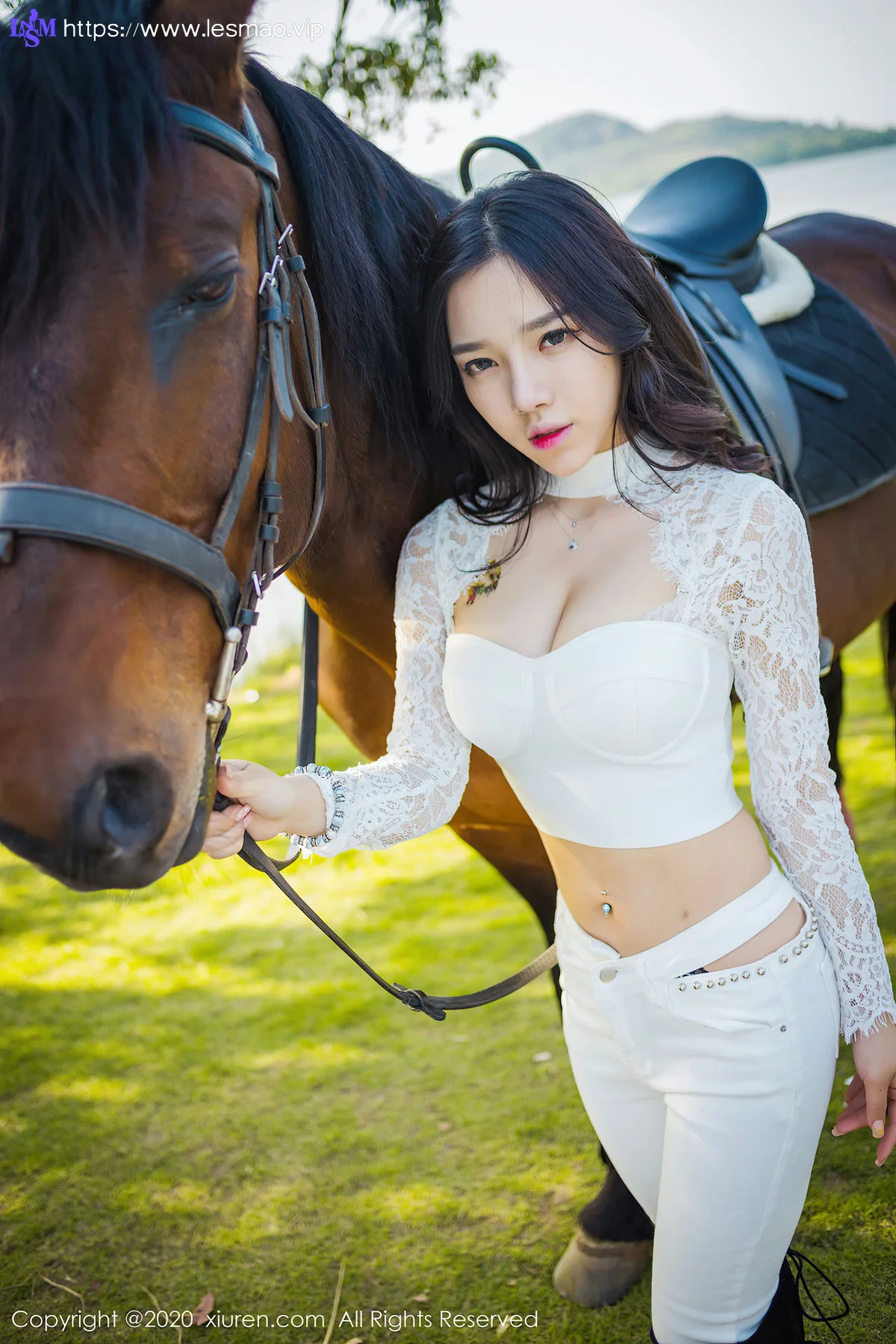 XiuRen 秀人 No.2380 户外jk和马术制服 夏雪爱 - 16