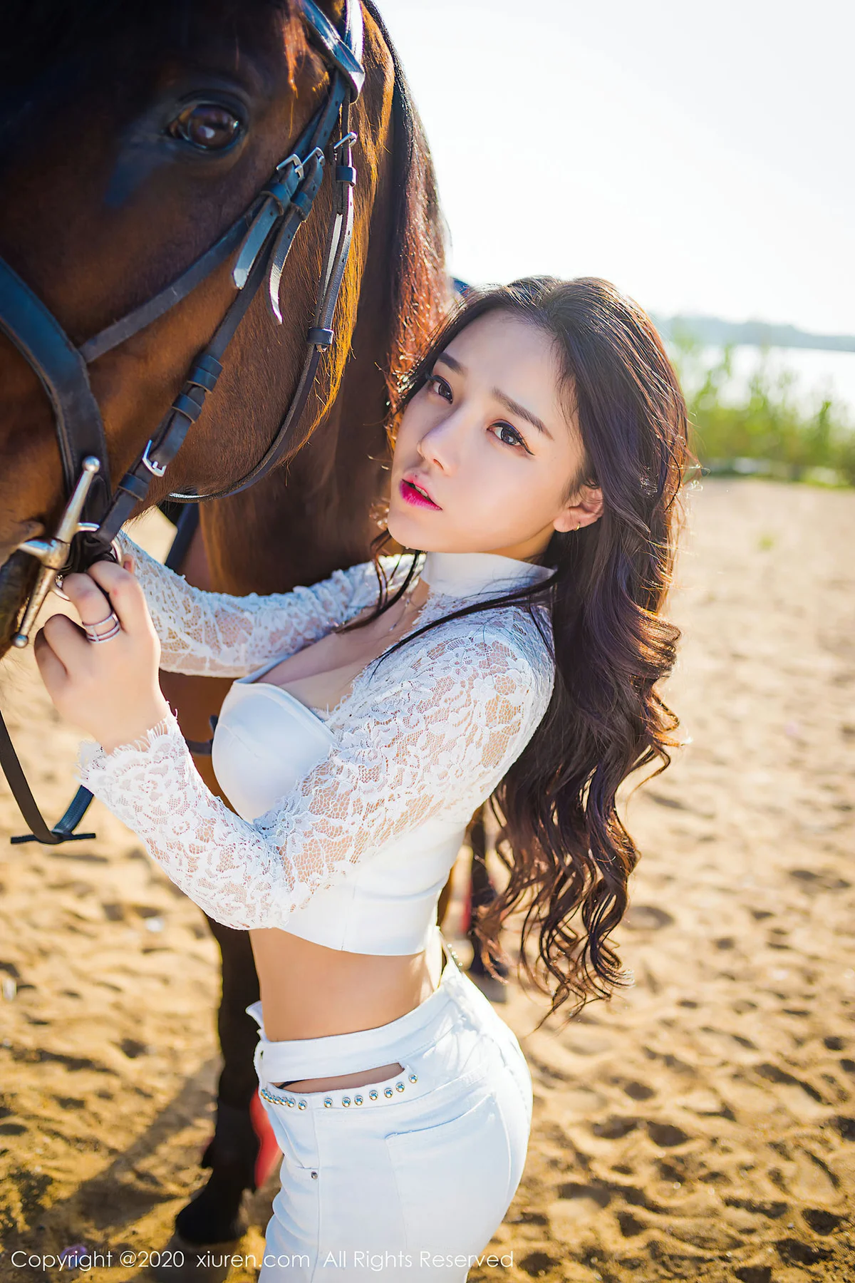XiuRen 秀人 No.2380 户外jk和马术制服 夏雪爱 - 27