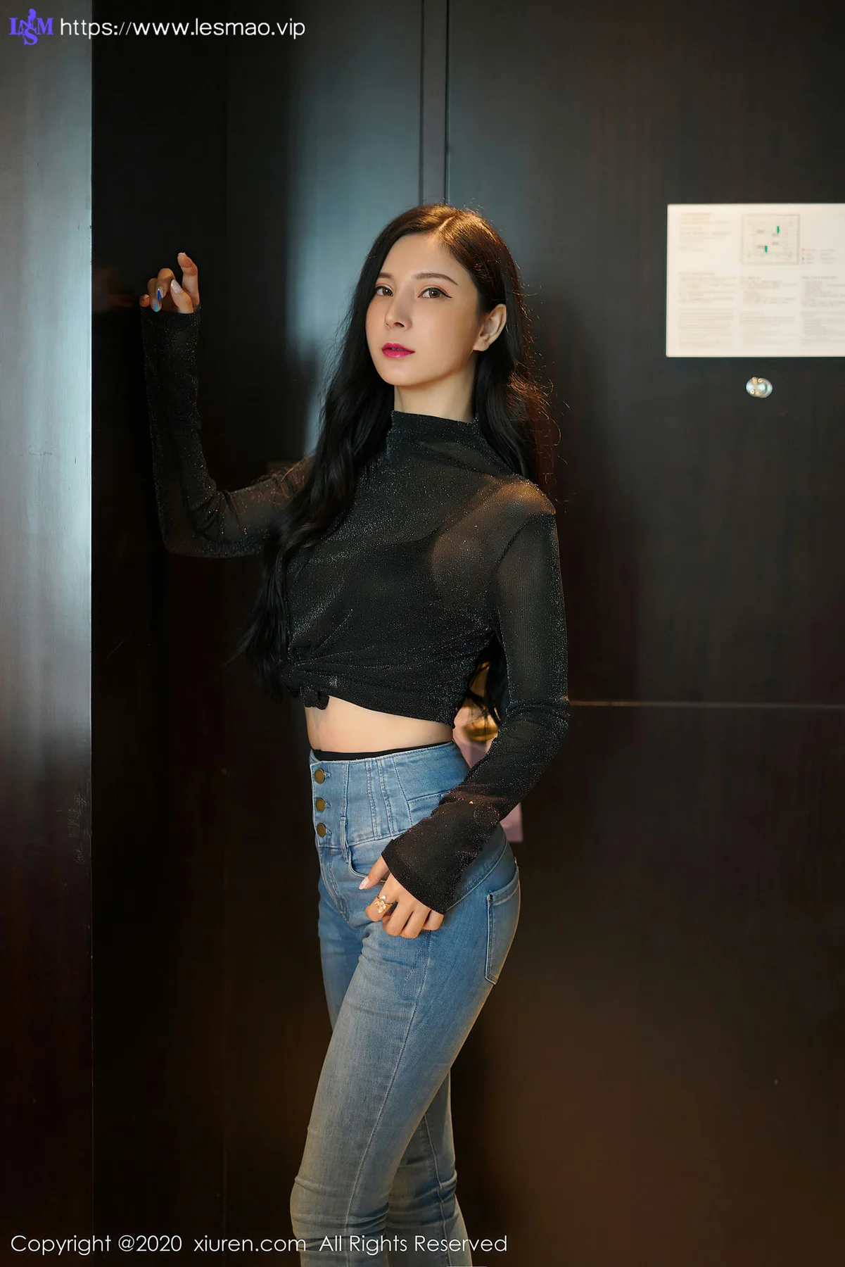 XiuRen 秀人 No.2386  性感OL 小蛮妖yummy 牛仔丁字裤 - 67