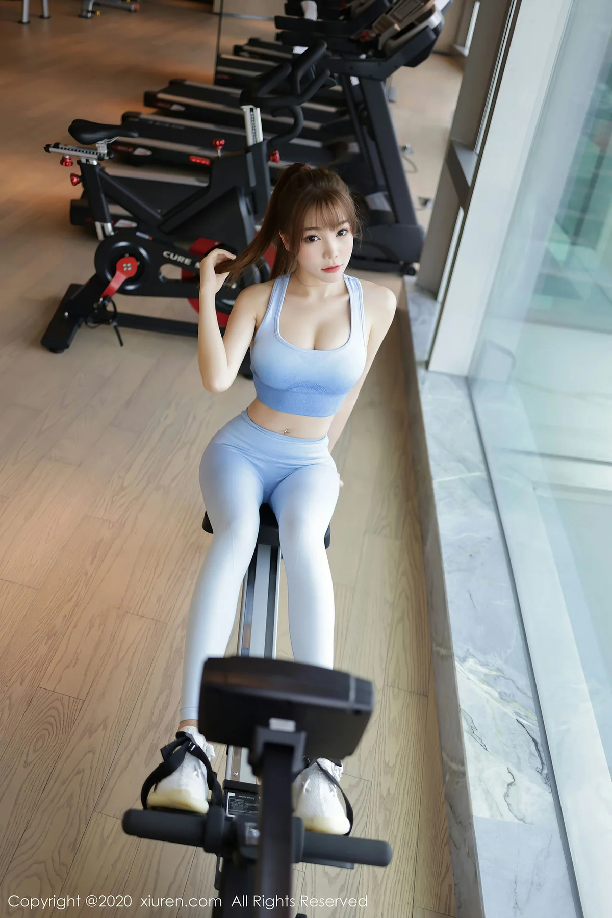 XiuRen 秀人 No.2391 健身房主题 芝芝booty 健身美女 - 15