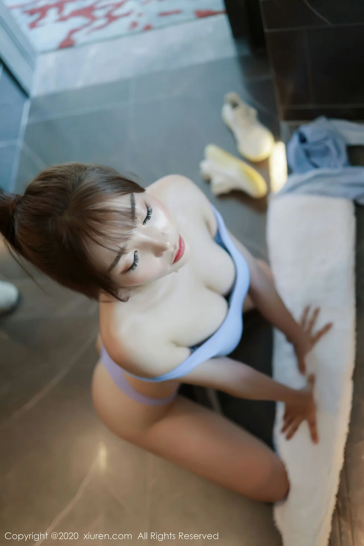 XiuRen 秀人 No.2391 健身房主题 芝芝booty 健身美女 - 52