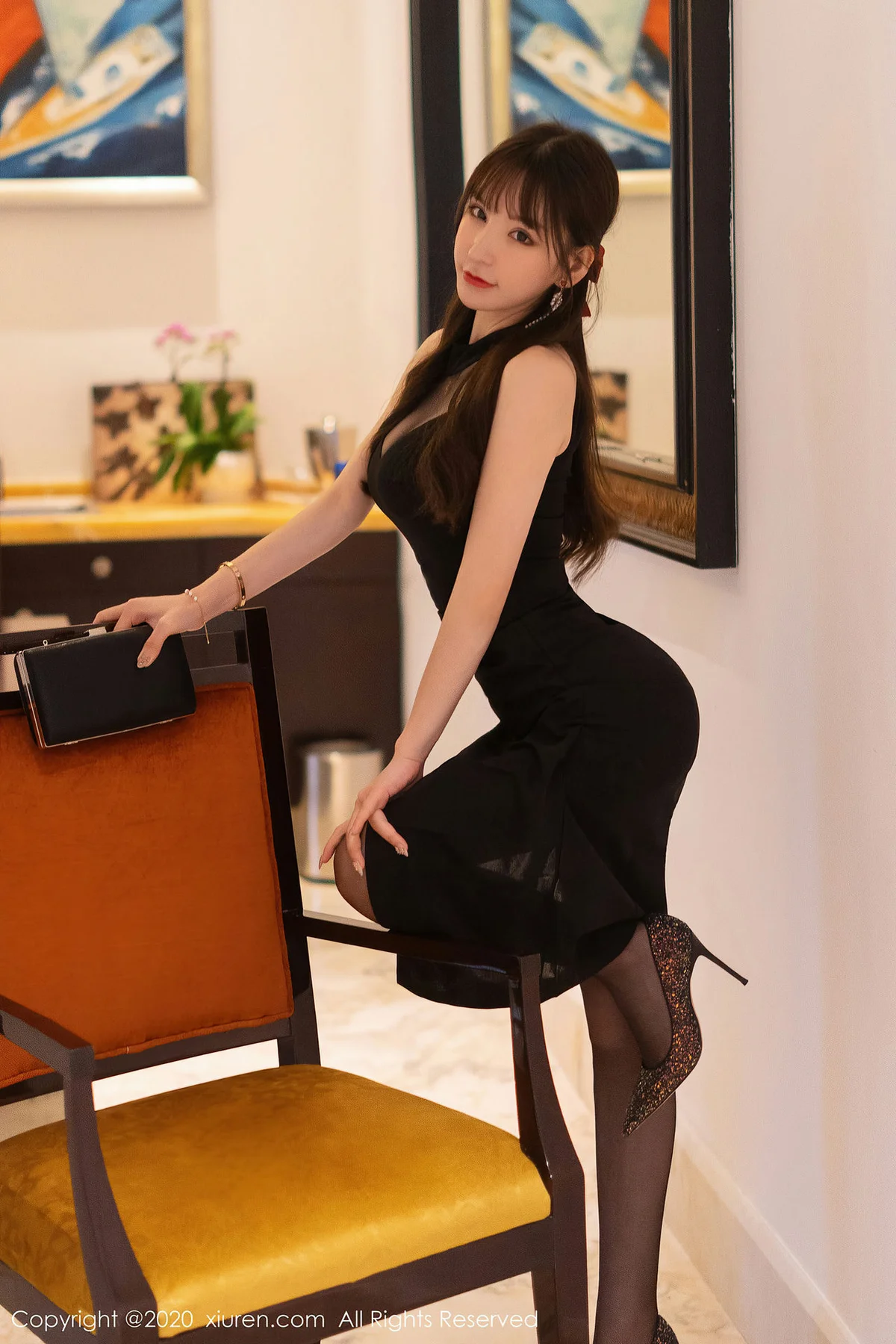 XiuRen 秀人 No.2418  周于希sandy 猩红内衣极致黑丝 三亚旅拍 - 55