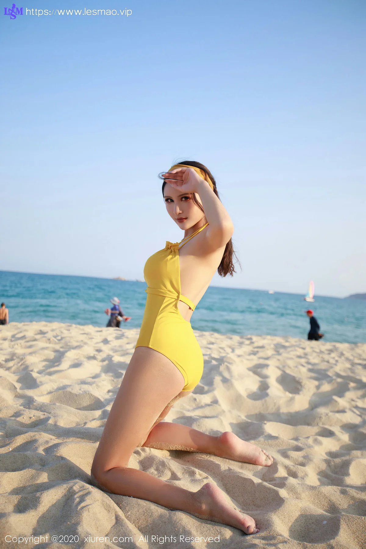 XiuRen 秀人 No.2447  顾奈奈 jk制服 海边泳衣 - 81