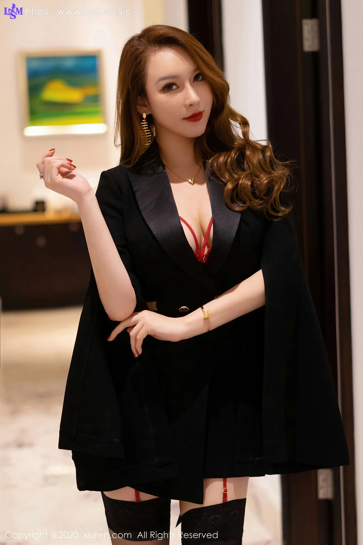 XiuRen 秀人 No.2472 黑丝吊袜 尤妮丝 - 12