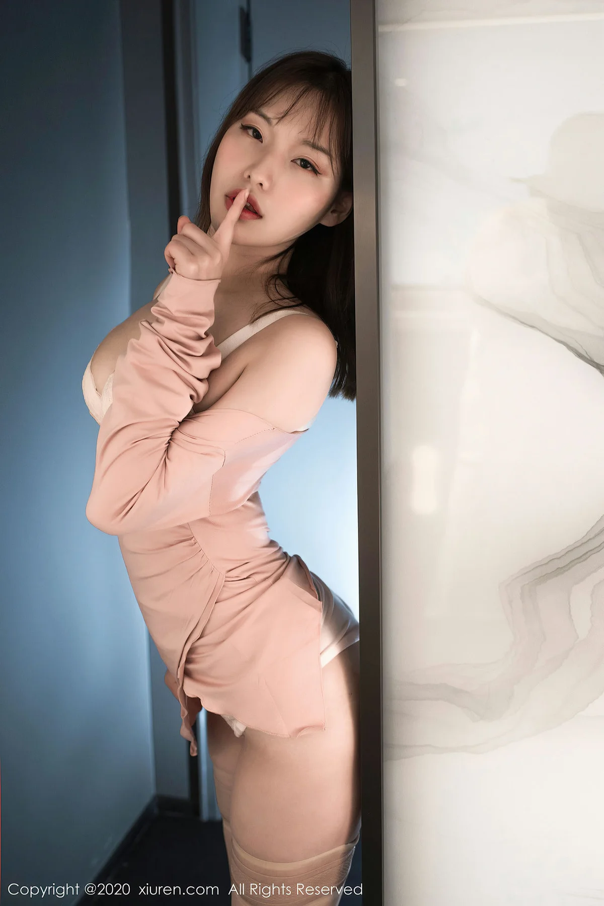 XiuRen 秀人 No.2481  范小宣fancy 诱惑肤白透视连体袜 - 44
