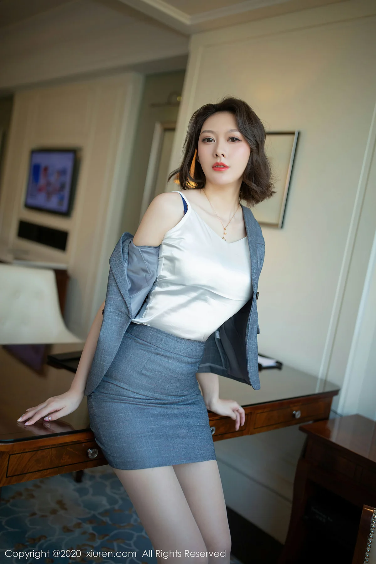 XiuRen 秀人 No.2486  艺轩 职业经理制服主题 - 34