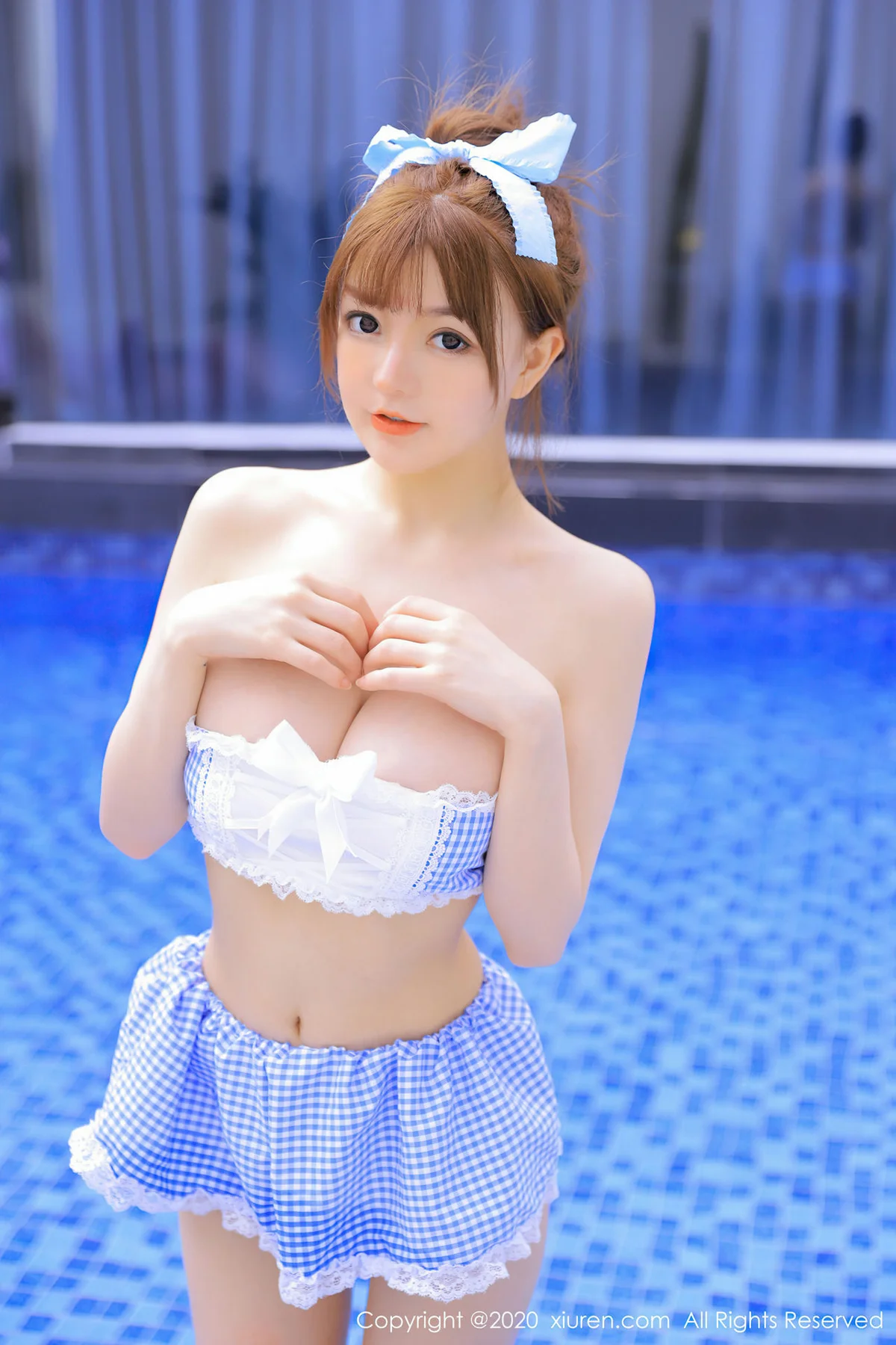 XiuRen 秀人 No.2531  UU酱 蓝色比基尼 - 34