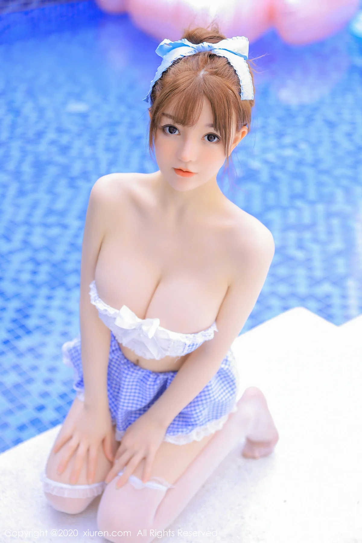 XiuRen 秀人 No.2531  UU酱 蓝色比基尼 - 54