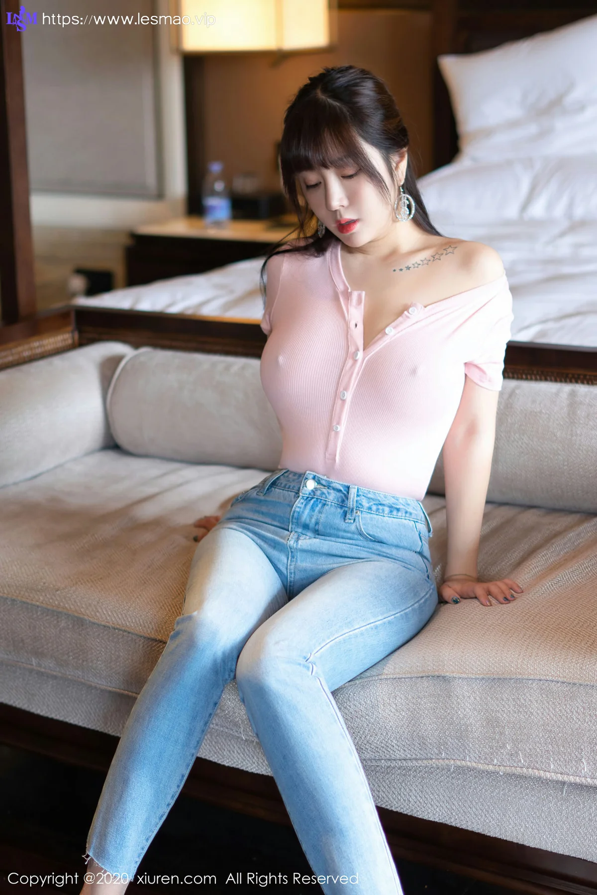 XiuRen 秀人 No.2536  王雨纯 粉色连体衣 - 23