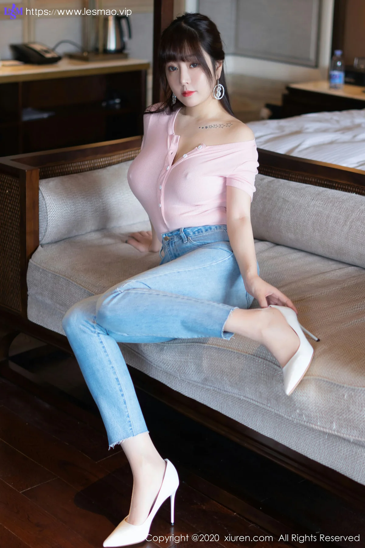XiuRen 秀人 No.2536  王雨纯 粉色连体衣 - 34