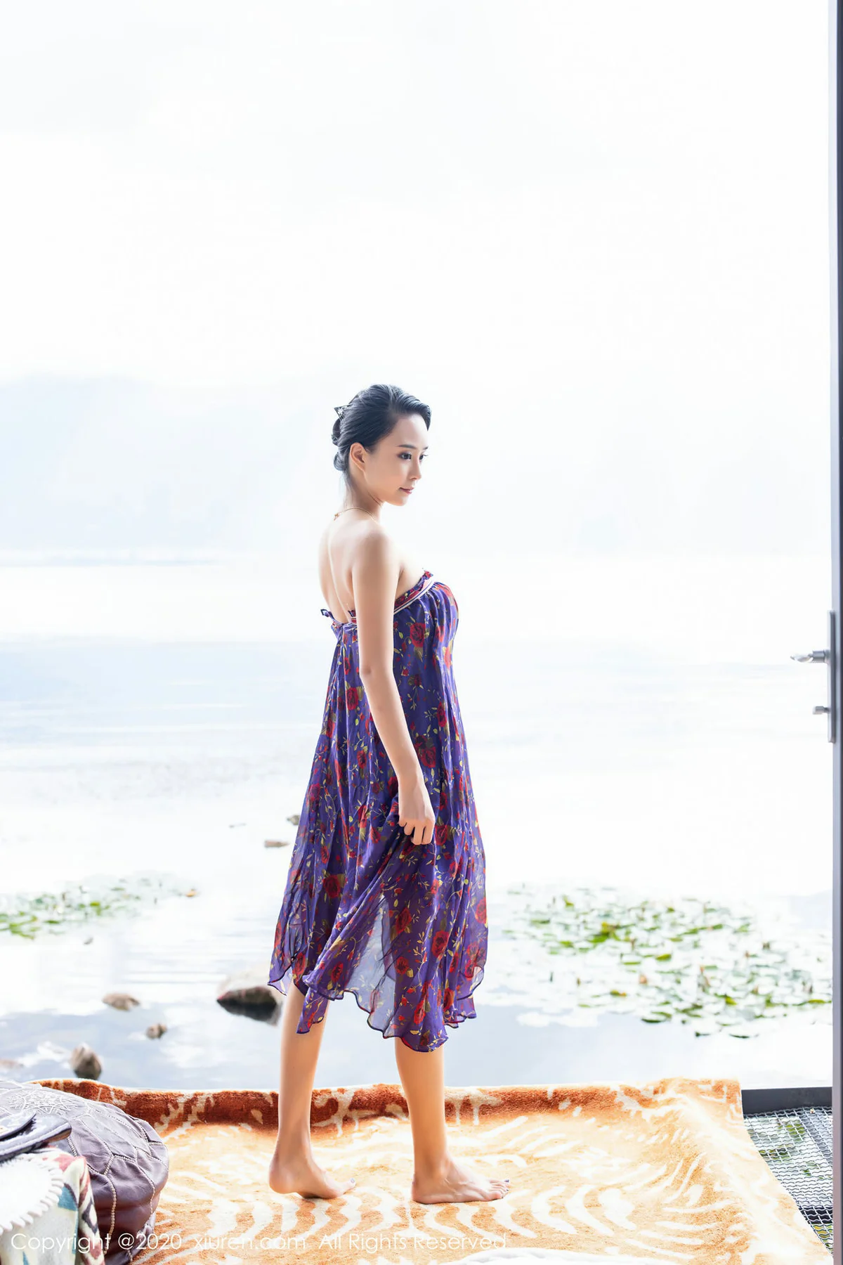 XiuRen 秀人 No.2544 紫色花衣旅拍  蓝夏 - 31