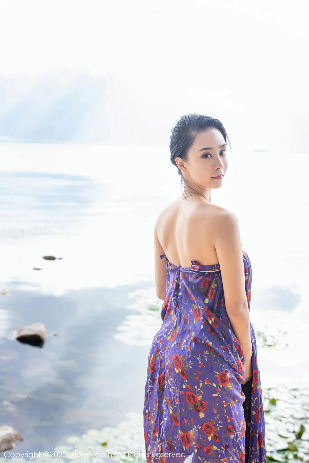 XiuRen 秀人 No.2544 紫色花衣旅拍  蓝夏 - 36