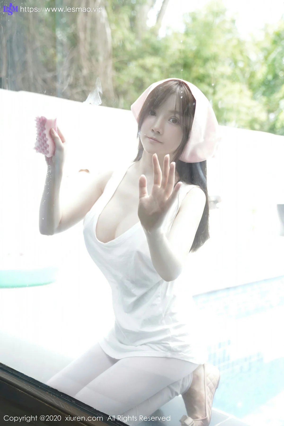XiuRen 秀人 No.2557  家政主题诱惑 糯美子mini 女仆制服 - 59