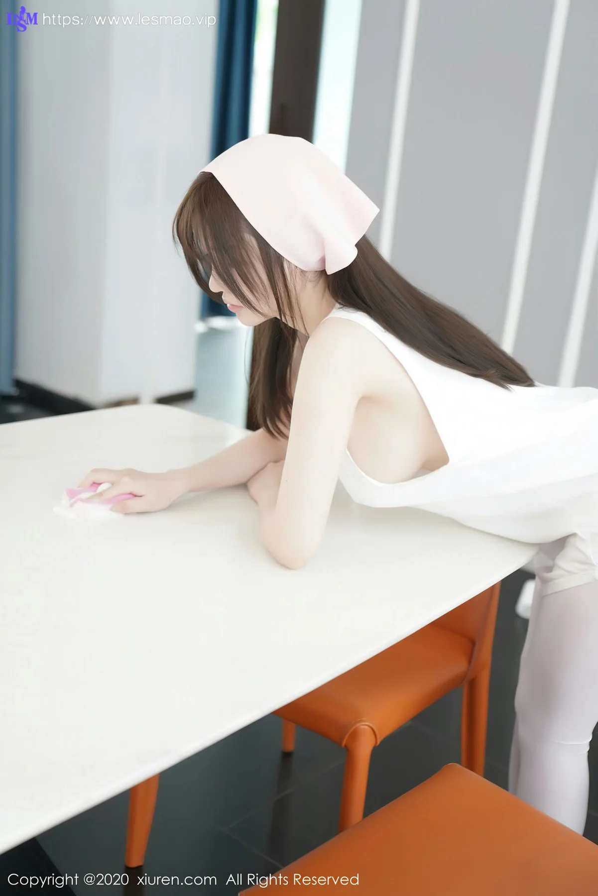 XiuRen 秀人 No.2557  家政主题诱惑 糯美子mini 女仆制服 - 72