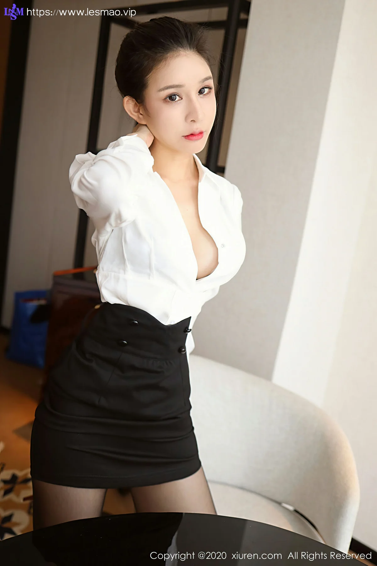 XiuRen 秀人 No.2596  张雨萌 爆乳秘书风 - 52