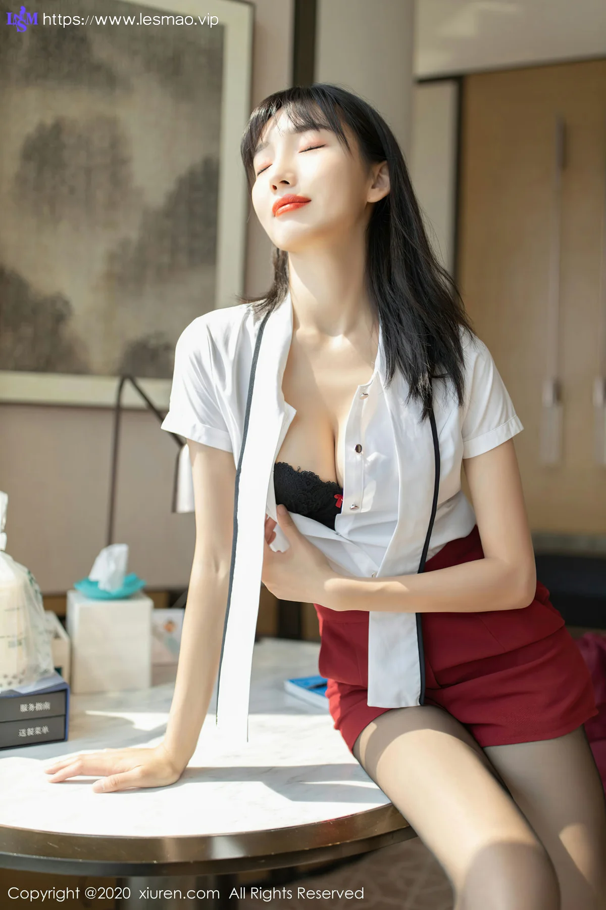 XiuRen 秀人 No.2604  陆萱萱 红唇美女 - 17