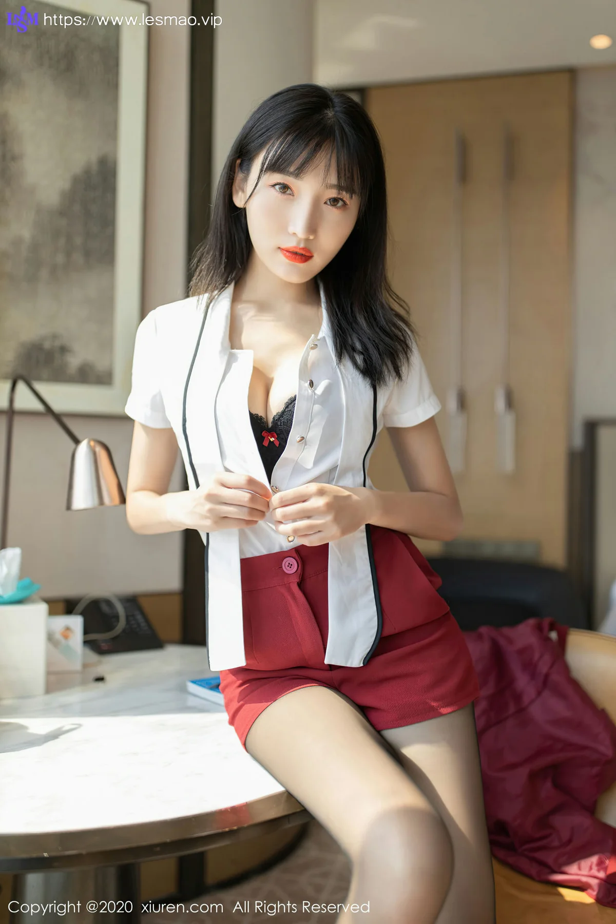 XiuRen 秀人 No.2604  陆萱萱 红唇美女 - 18