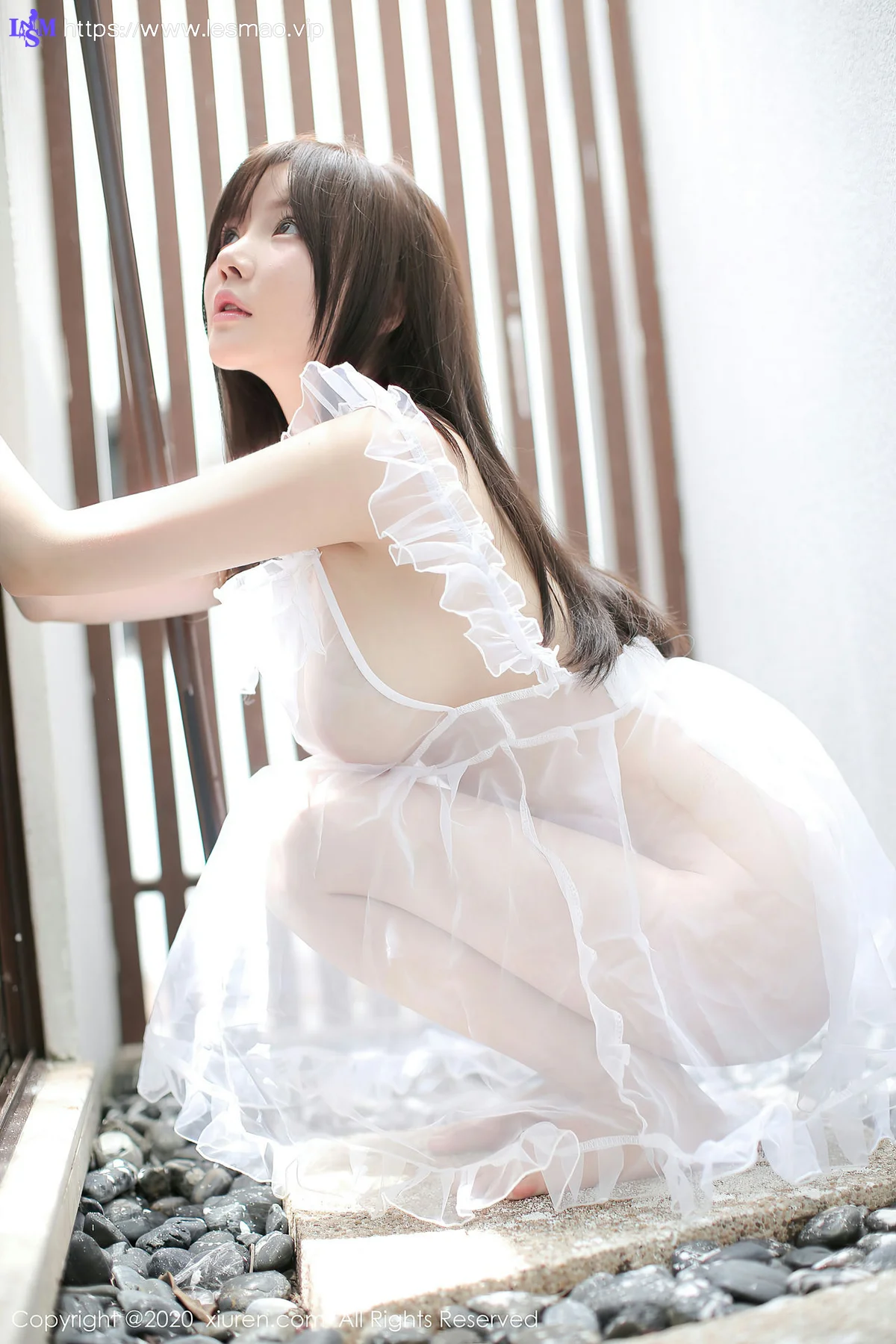 XiuRen 秀人 No.2660  糯美子 轻薄白色透视服饰 - 17