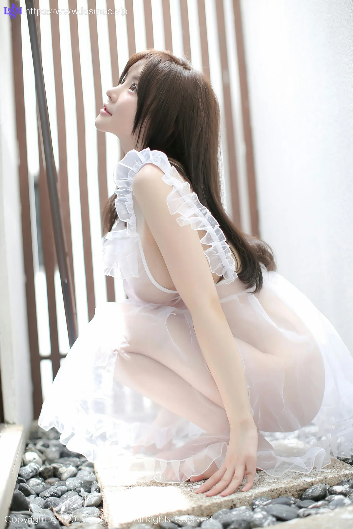 XiuRen 秀人 No.2660  糯美子 轻薄白色透视服饰 - 18