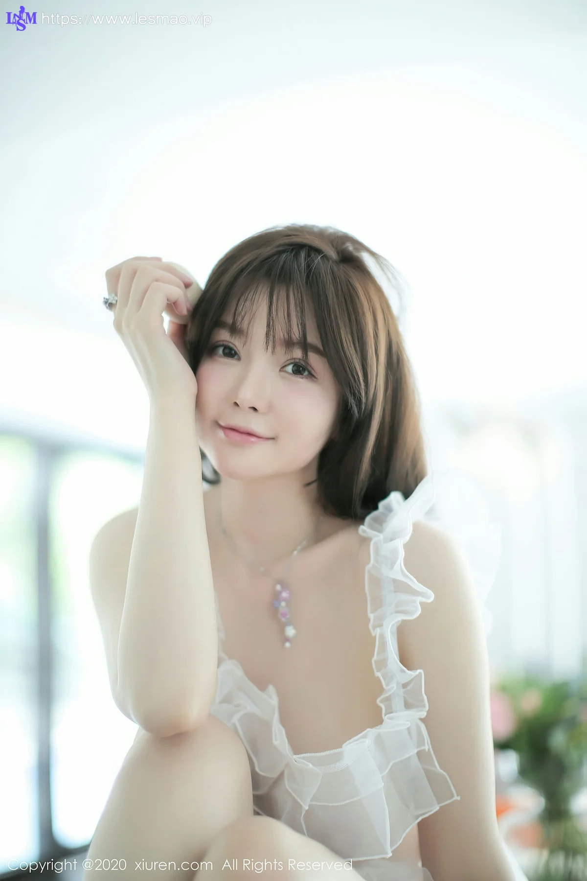 XiuRen 秀人 No.2660  糯美子 轻薄白色透视服饰 - 31