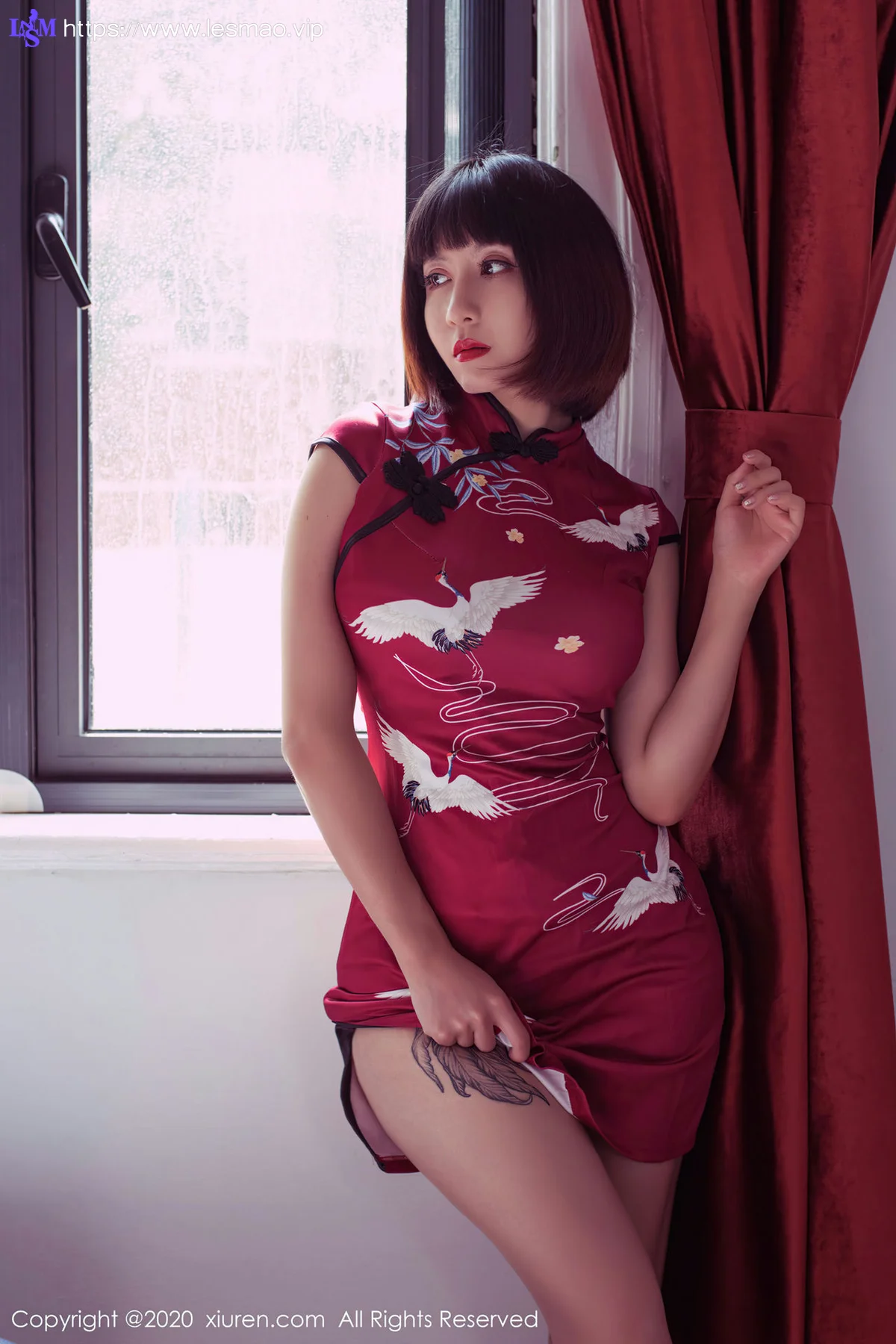 XiuRen 秀人 No.2674  安妮斯朵拉 第四弹 妩媚堕落天使旗袍装 - 62