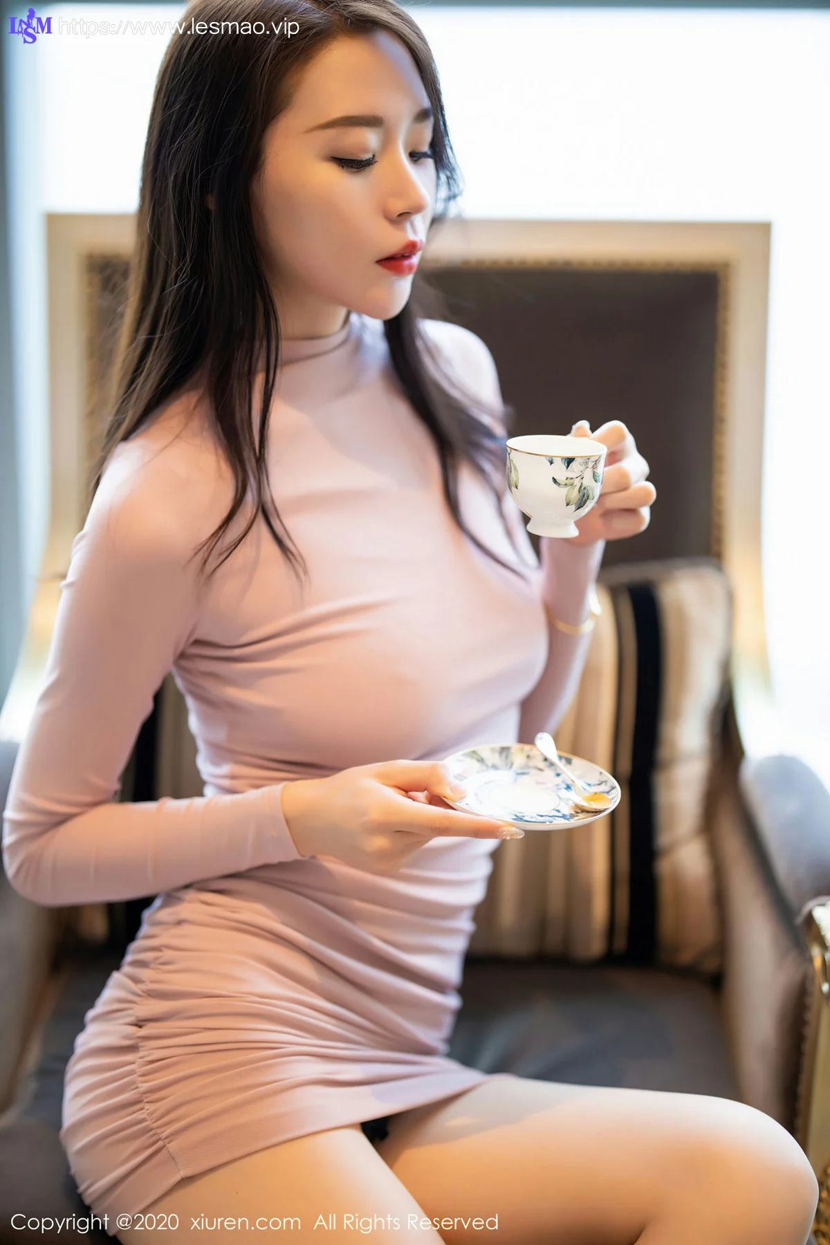 XiuRen 秀人 No.2677  梦心月 粉色礼裙高挑美女 - 17
