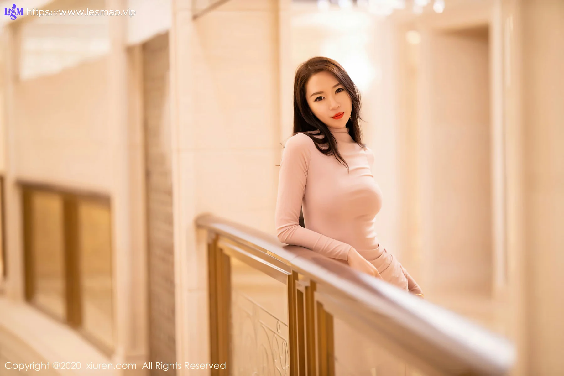 XiuRen 秀人 No.2677  梦心月 粉色礼裙高挑美女 - 56