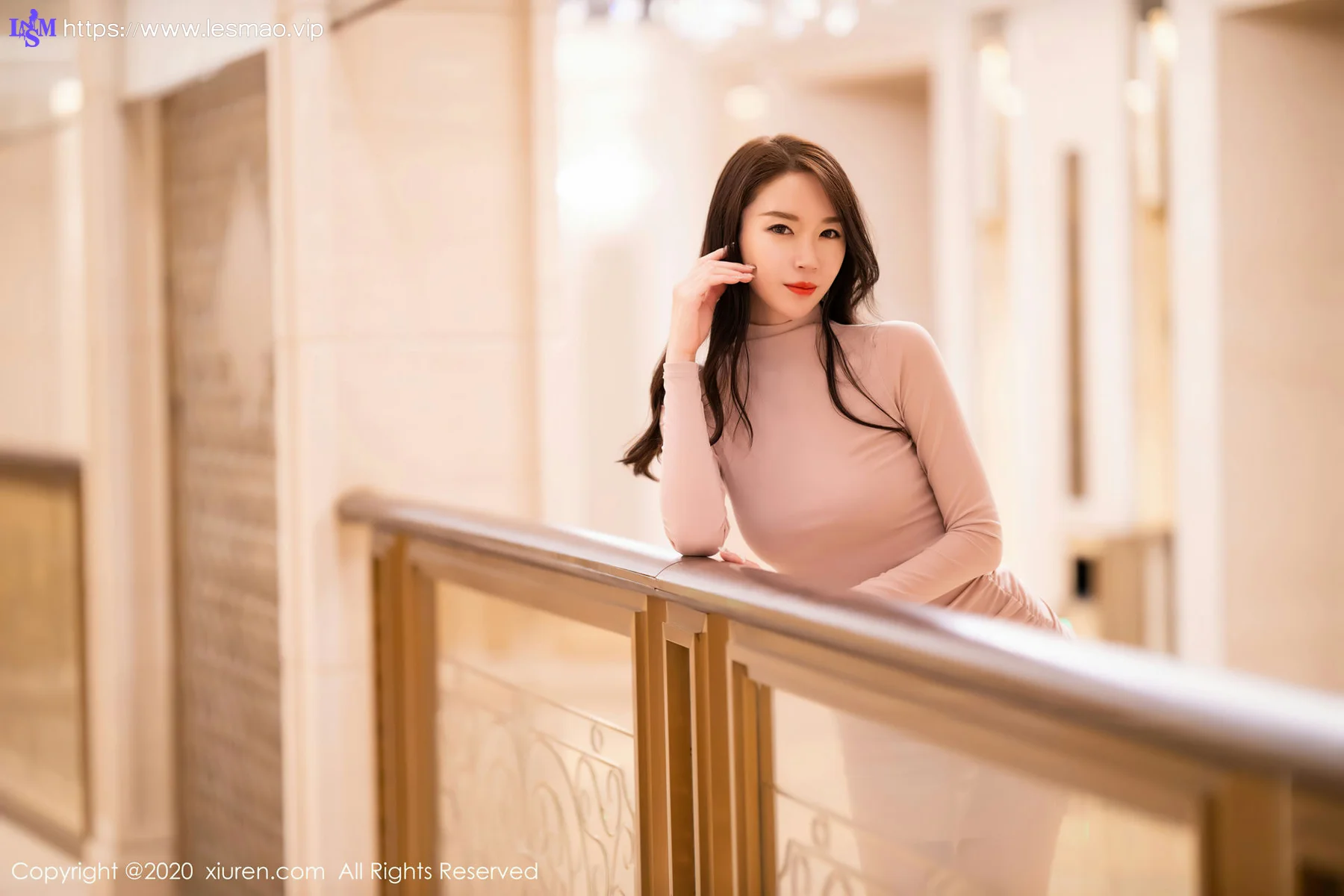 XiuRen 秀人 No.2677  梦心月 粉色礼裙高挑美女 - 67