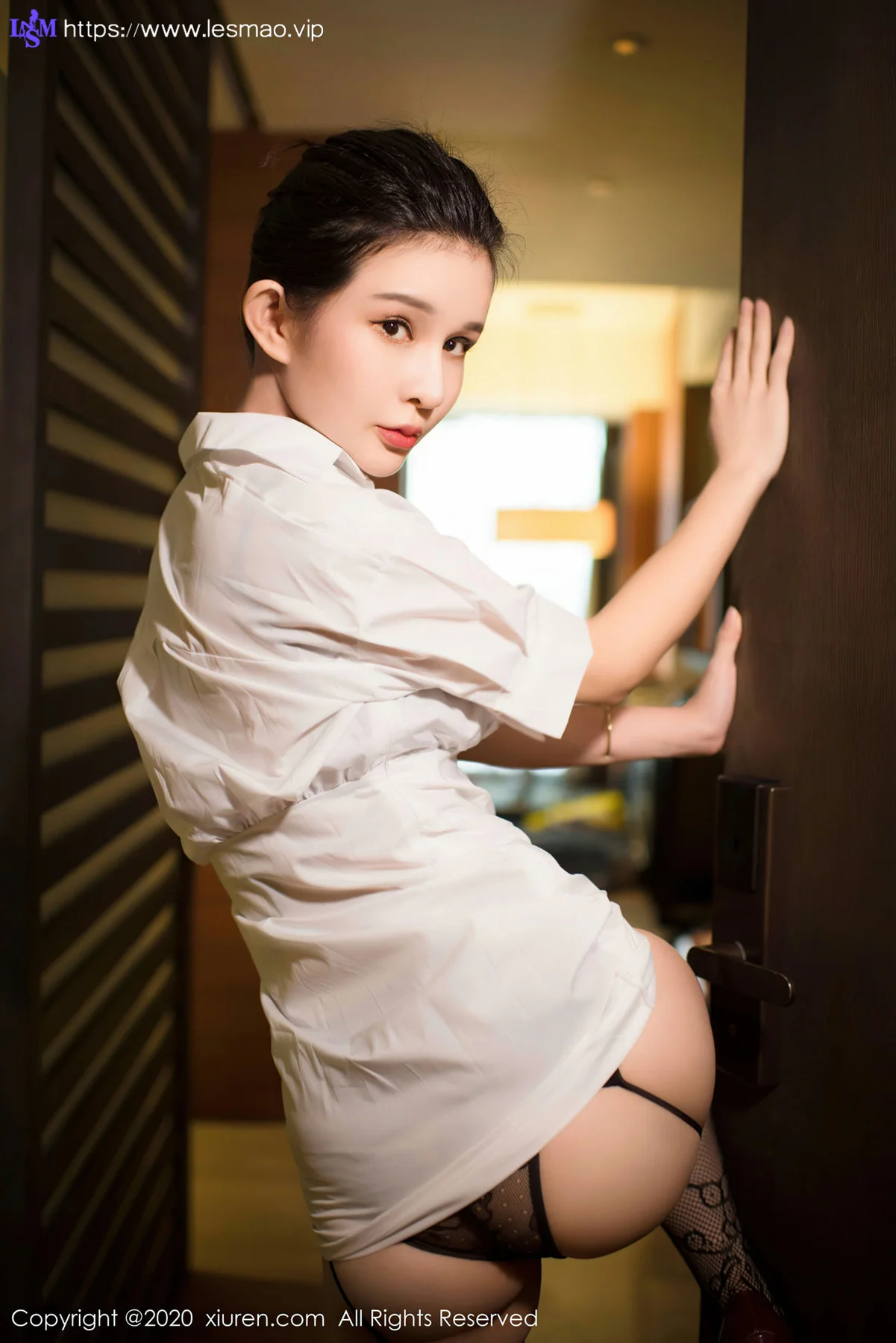 XiuRen 秀人 No.2684  酒店湿身衬衫诱惑 张雨萌 - 46
