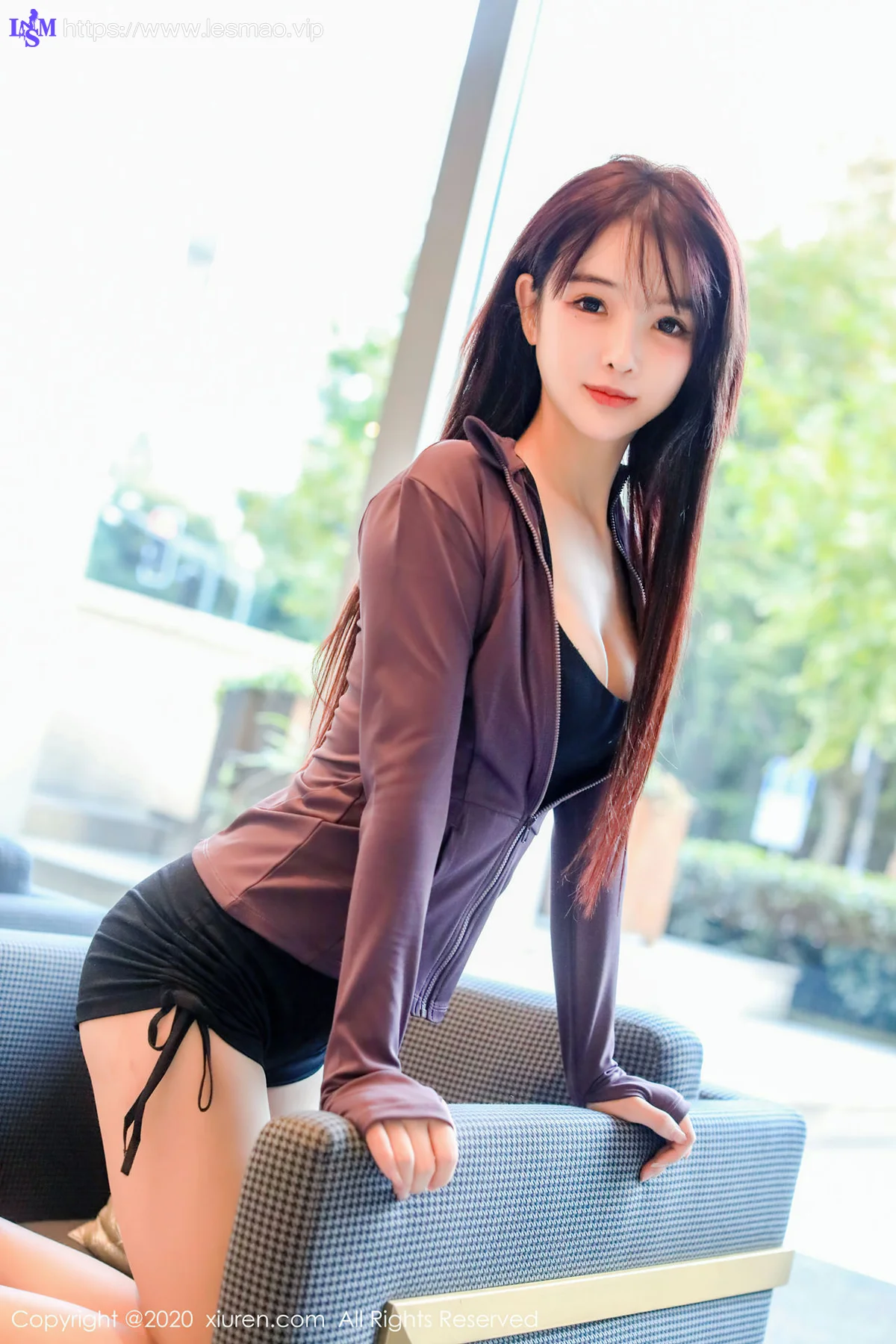 XiuRen 秀人 No.2696 面容清甜秀美 南初妹妹 黑色运动内衣 - 23