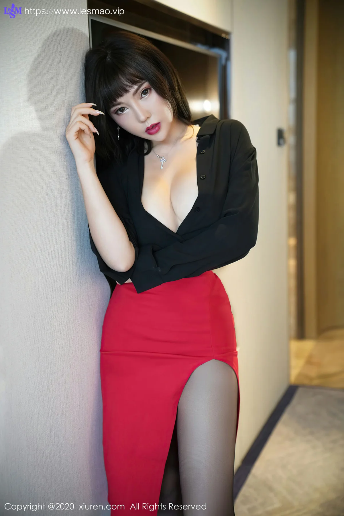 XiuRen 秀人 No.2738 魅惑制服  萌汉药 黑丝主题 - 26