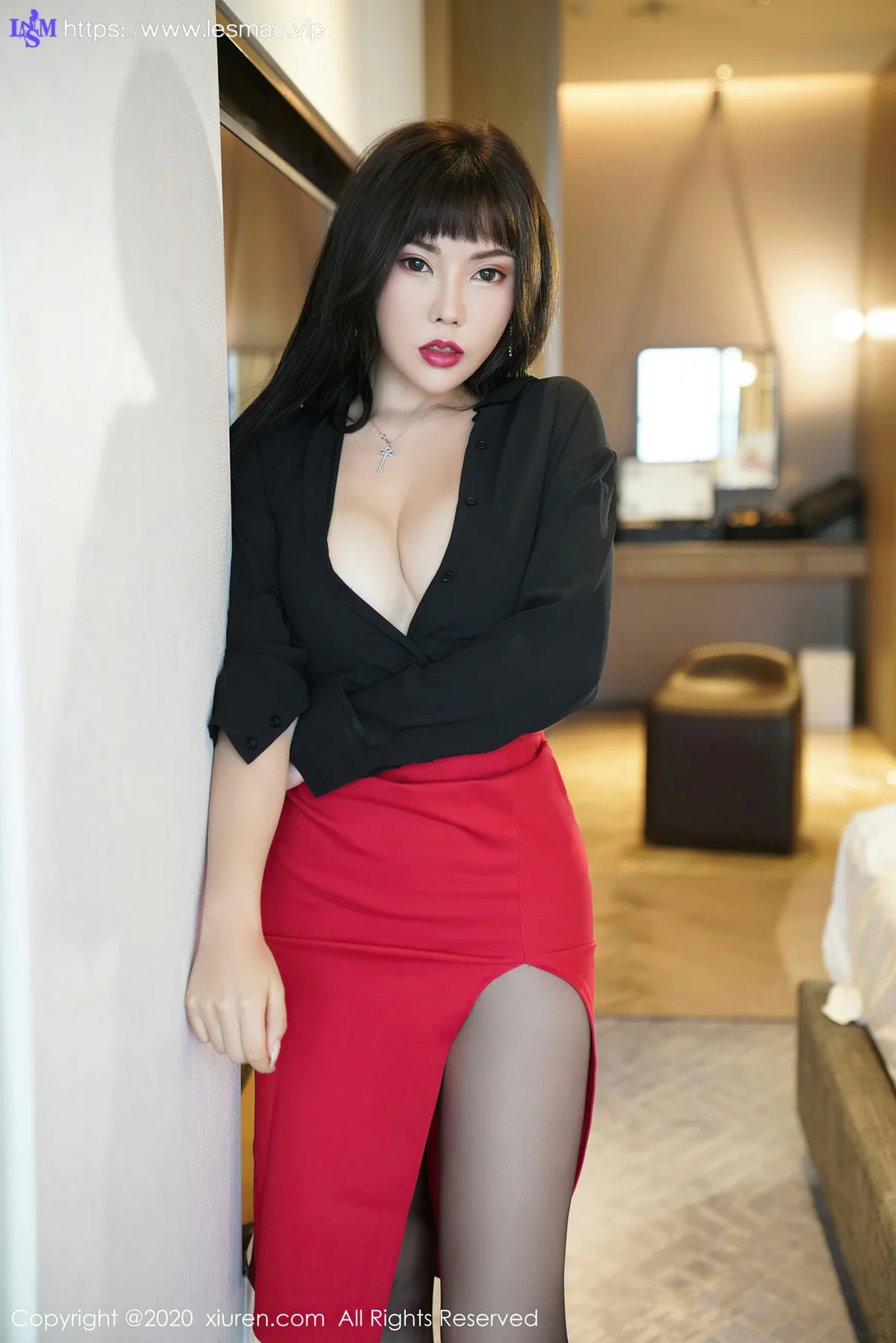XiuRen 秀人 No.2738 魅惑制服  萌汉药 黑丝主题 - 27