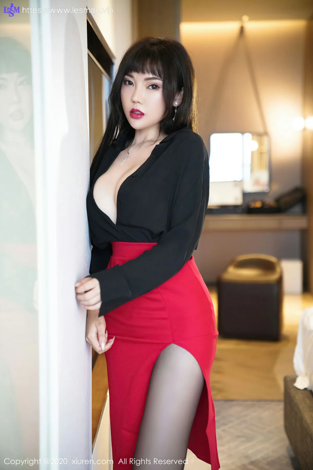 XiuRen 秀人 No.2738 魅惑制服  萌汉药 黑丝主题 - 28