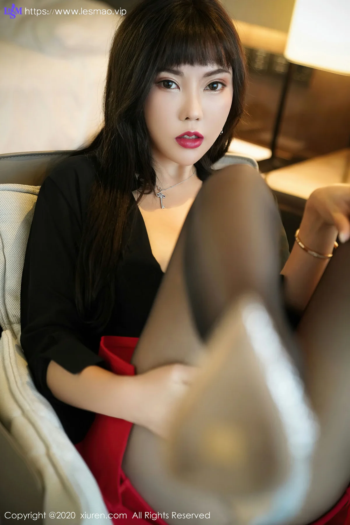 XiuRen 秀人 No.2738 魅惑制服  萌汉药 黑丝主题 - 30