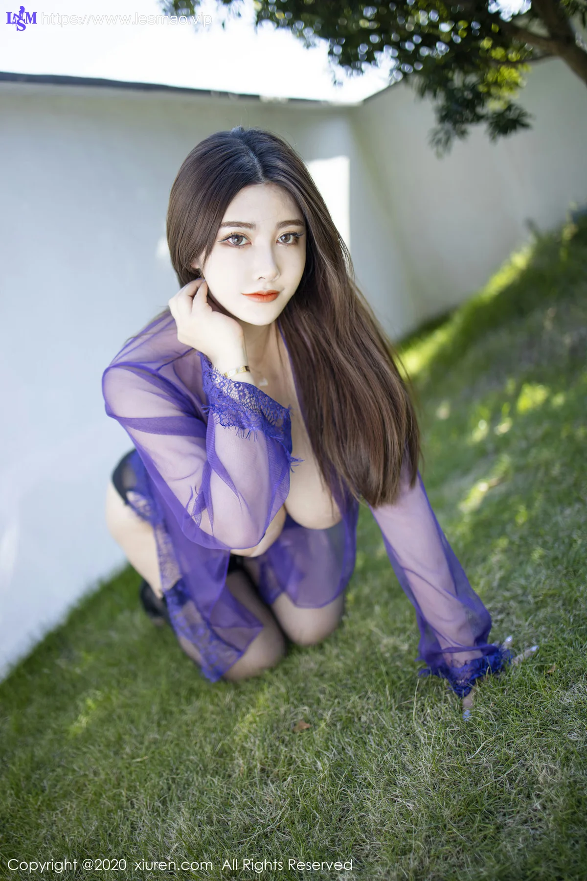 XiuRen 秀人 No.2771  软而 紫色情趣制服 - 33