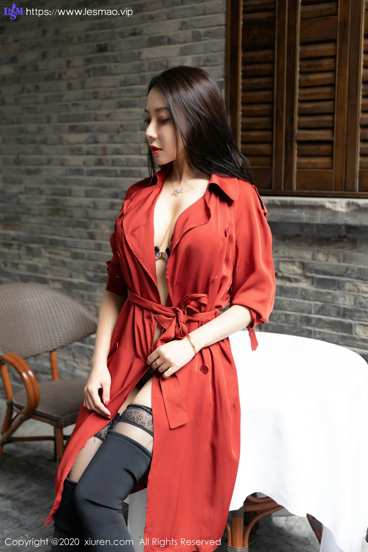 XiuRen 秀人 No.2780  果儿 猩红内衣熟女 - 23