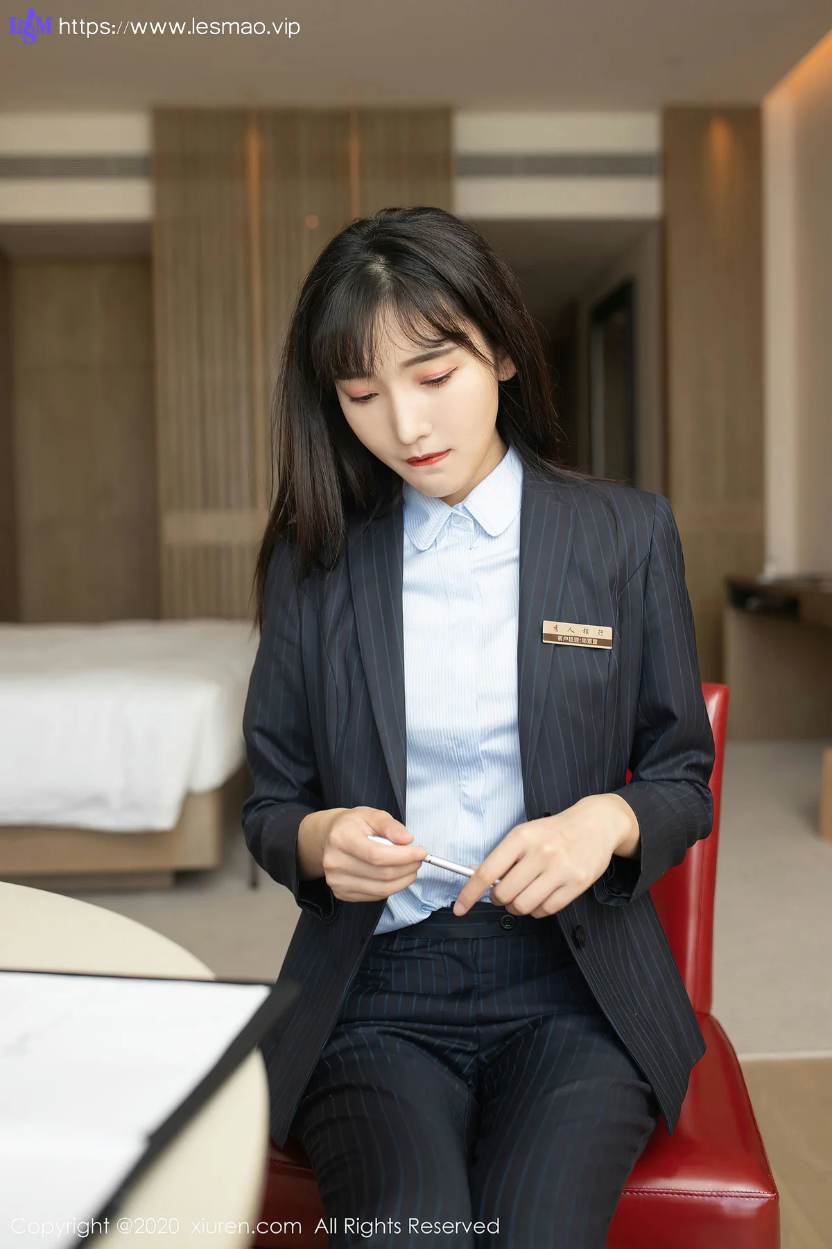 XiuRen 秀人 No.2829  陆萱萱 银行经理制服主题 - 14