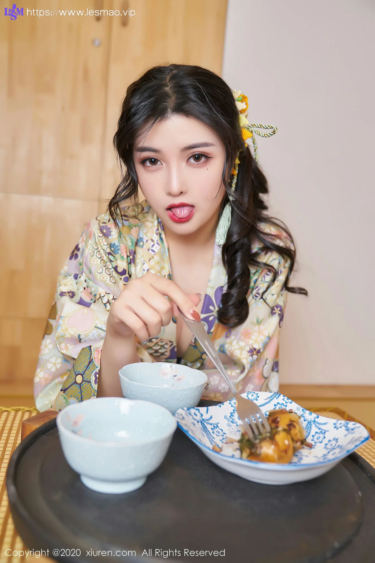 XiuRen 秀人 No.2853  色彩艳丽和服 韩静安 - 55