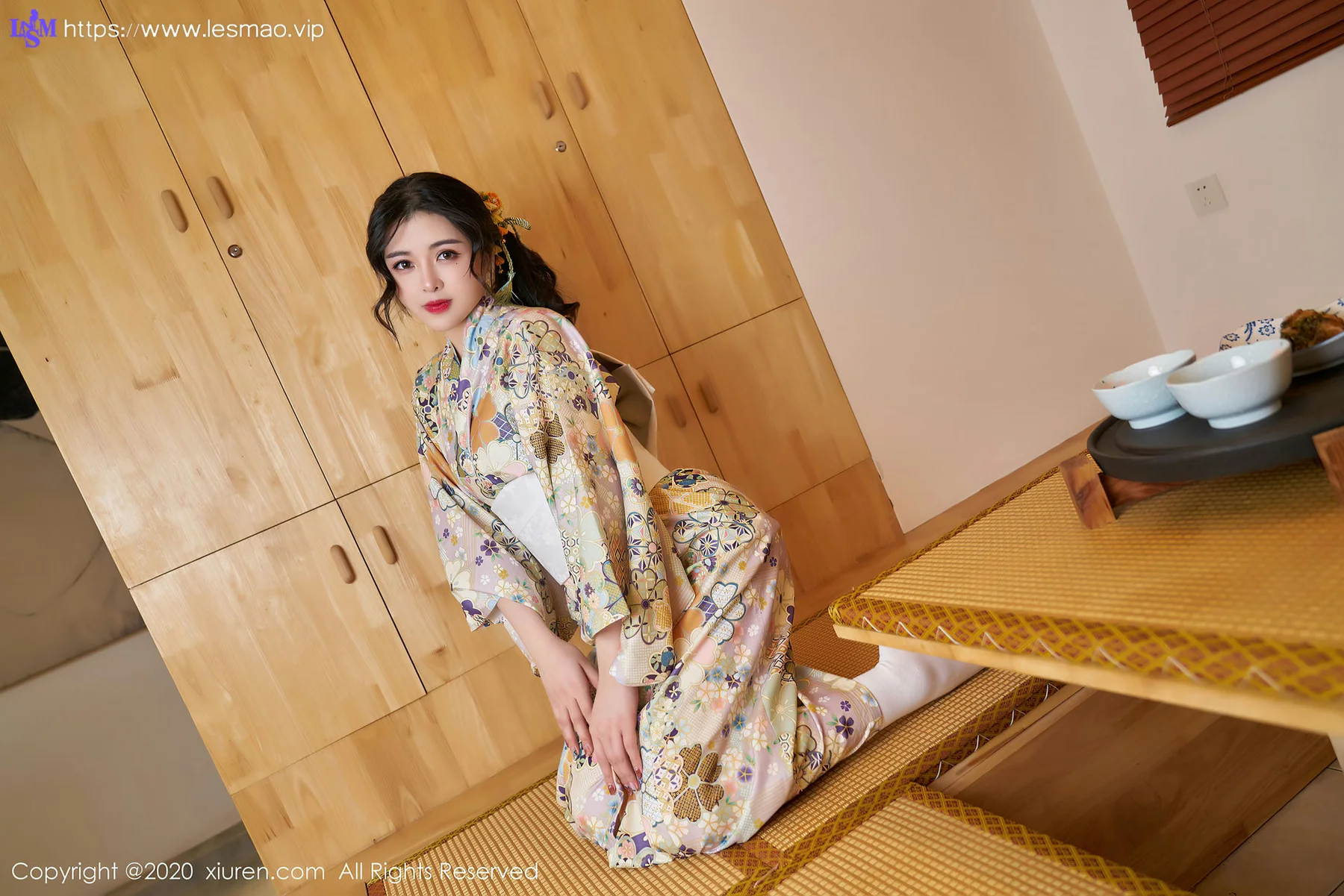 XiuRen 秀人 No.2853  色彩艳丽和服 韩静安 - 61