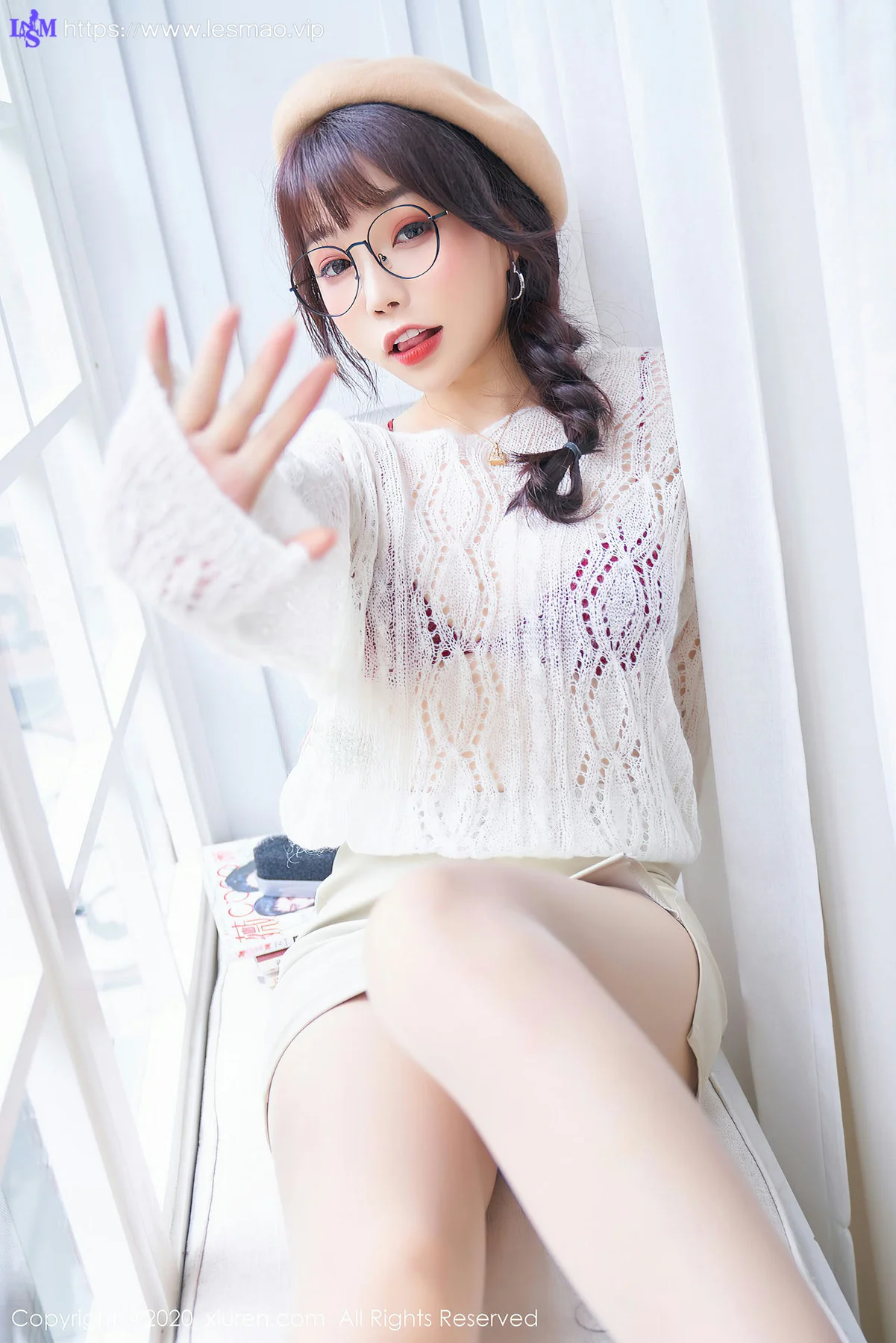 XiuRen 秀人 No.2859  眼镜ol与草帽俏皮可爱 芝芝 - 16