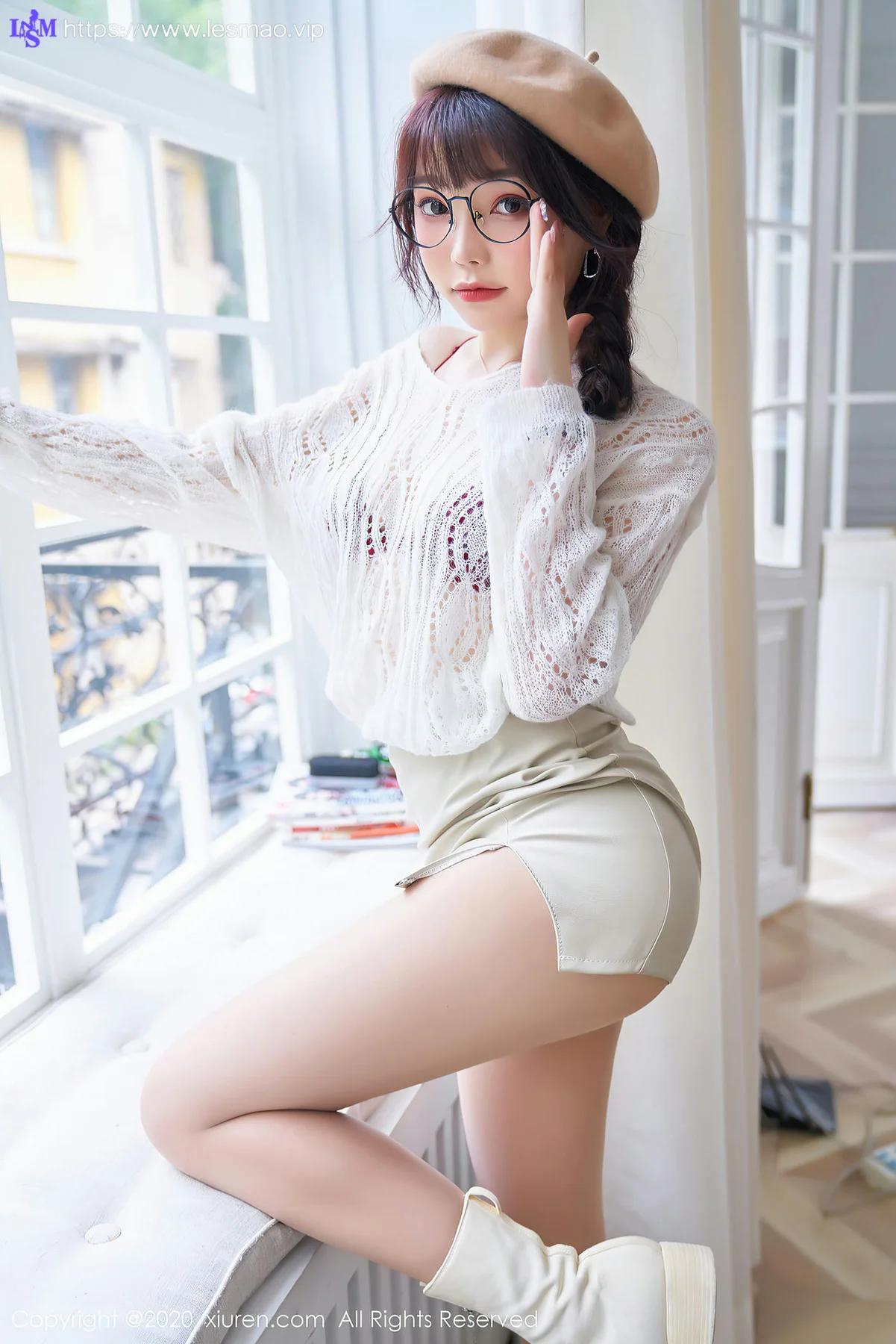 XiuRen 秀人 No.2859  眼镜ol与草帽俏皮可爱 芝芝 - 23