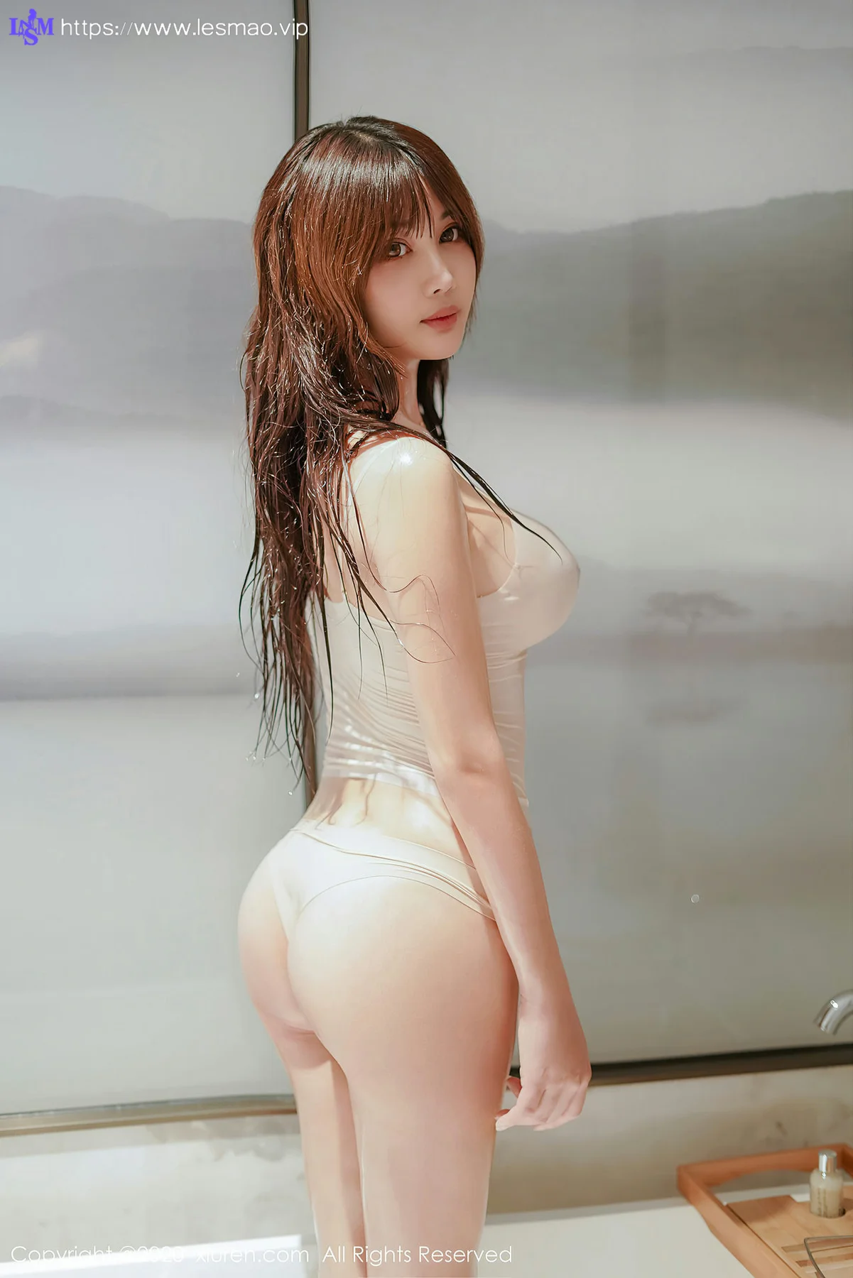 XiuRen 秀人 No.2866  新人模特湿身巨乳诱惑 萌奈子 - 19