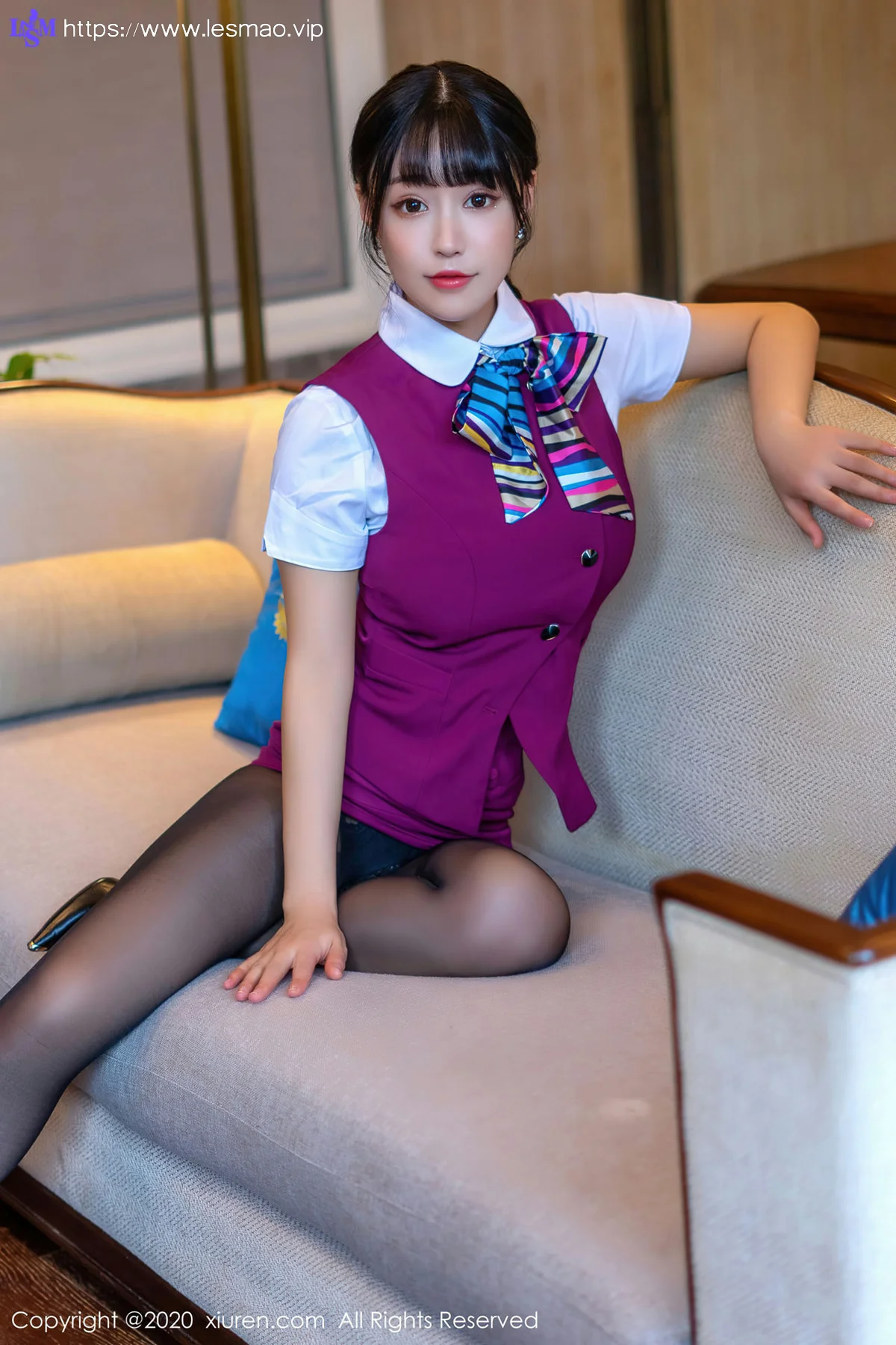 XiuRen 秀人 No.2953  空乘制服美臀 朱可儿 - 12