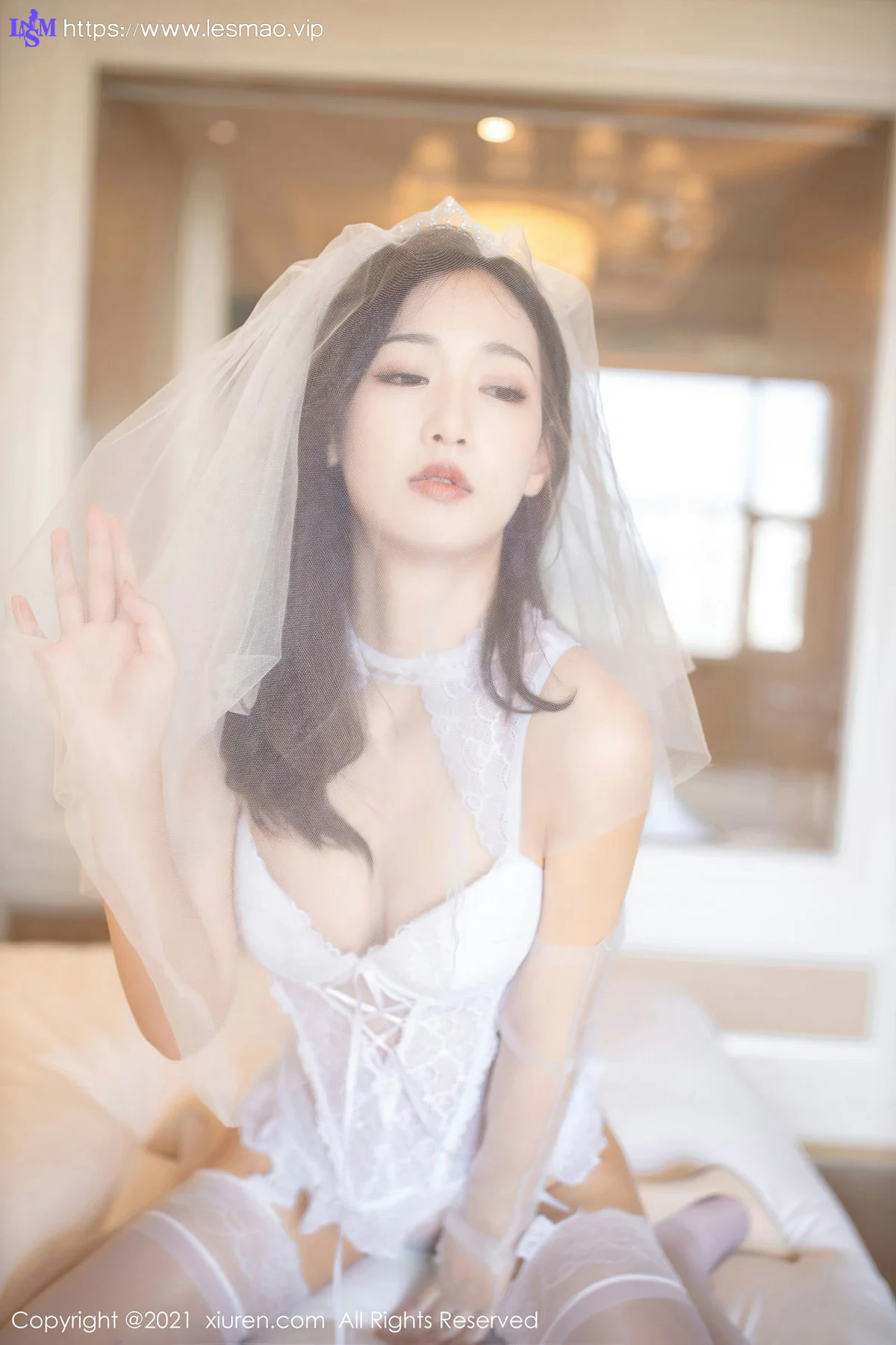 XiuRen 秀人 No.2968  唐安琪 白色婚纱主题 - 28