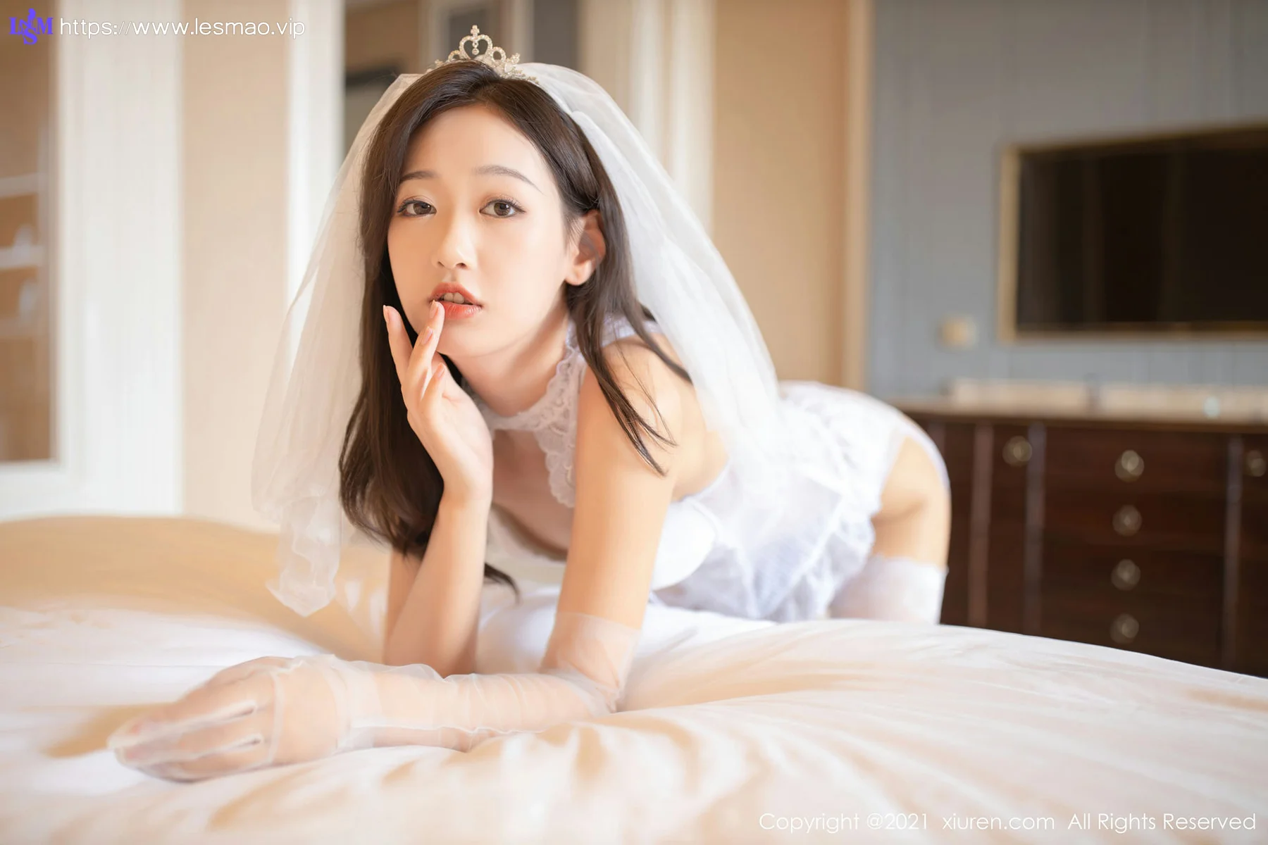 XiuRen 秀人 No.2968  唐安琪 白色婚纱主题 - 36