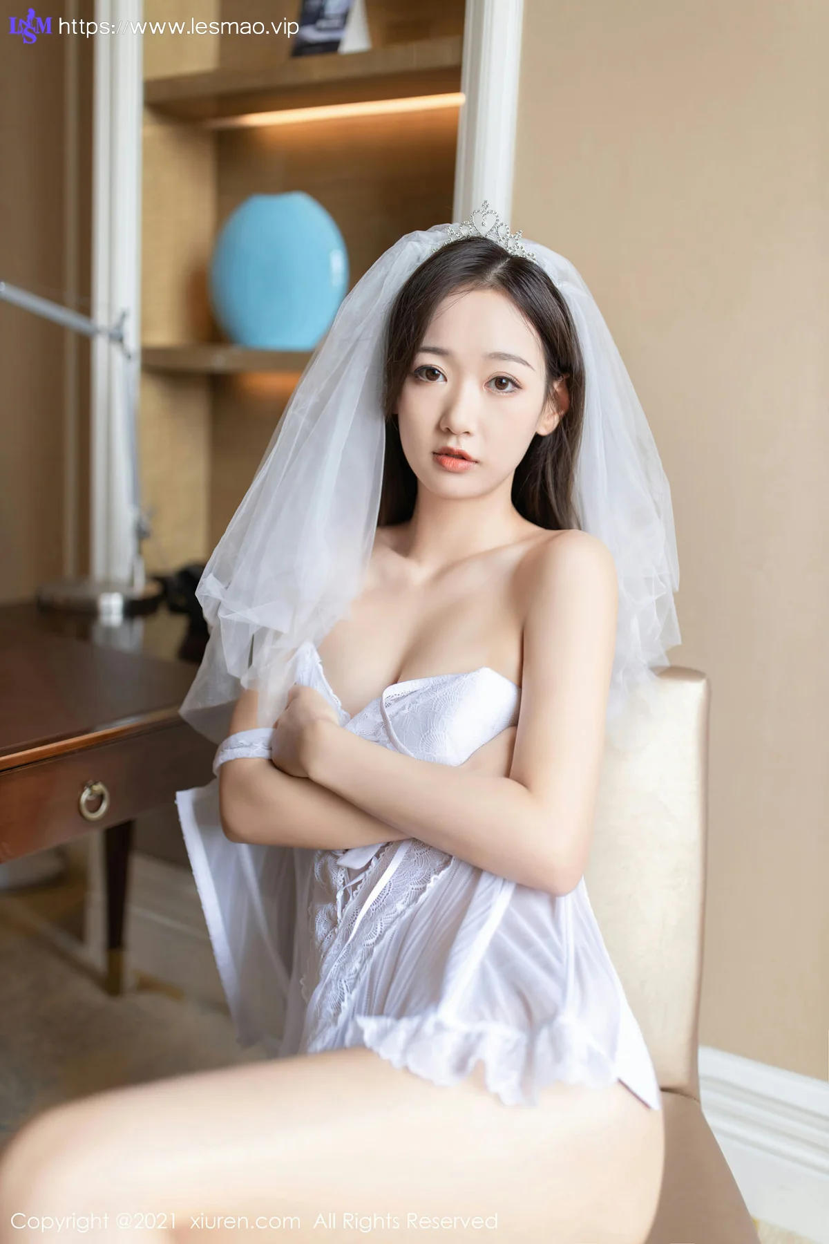 XiuRen 秀人 No.2968  唐安琪 白色婚纱主题 - 58